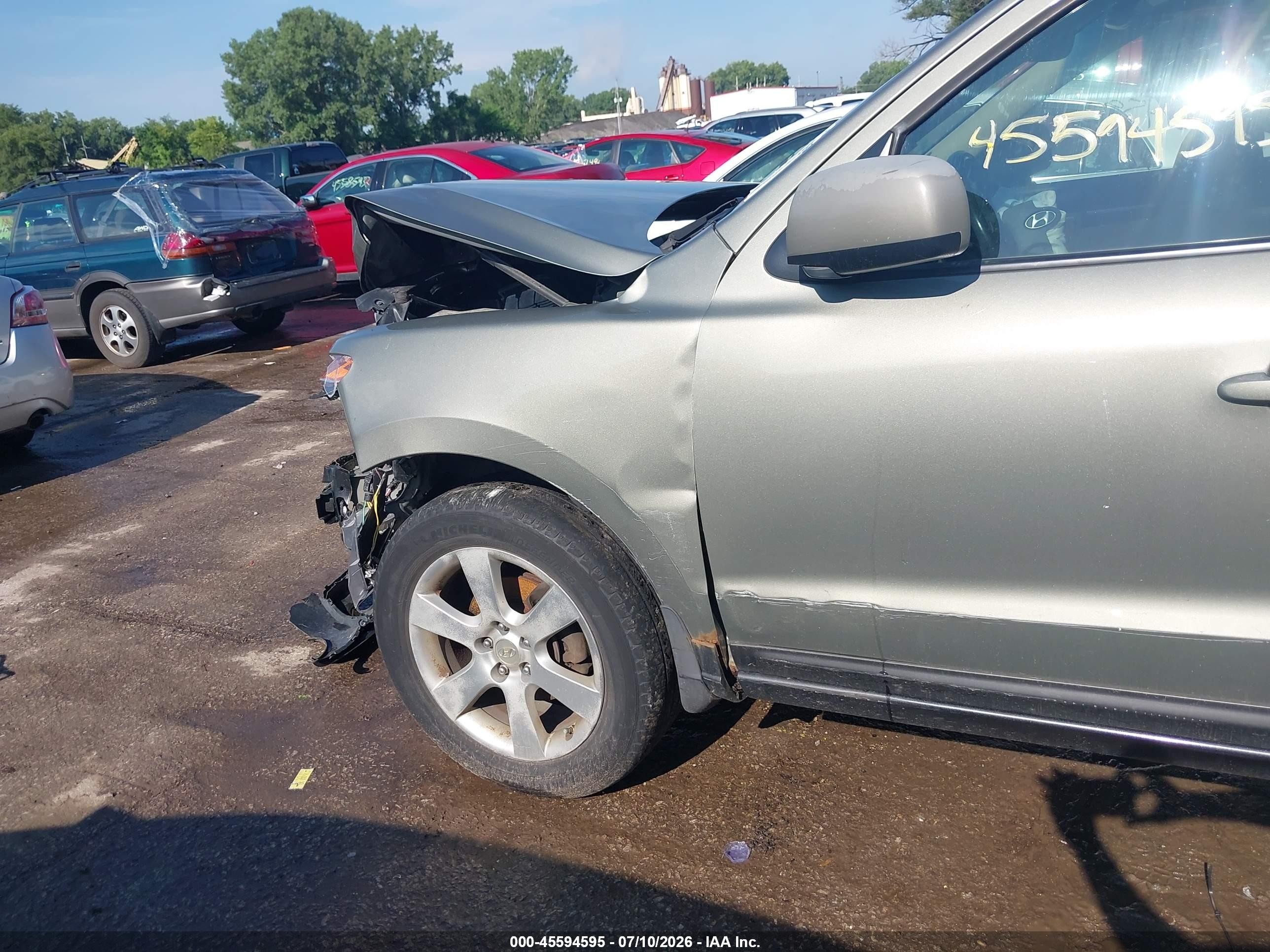 2007 Hyundai Santa Fe Limited/se Зеленый vin: 5NMSH13EX7H123197