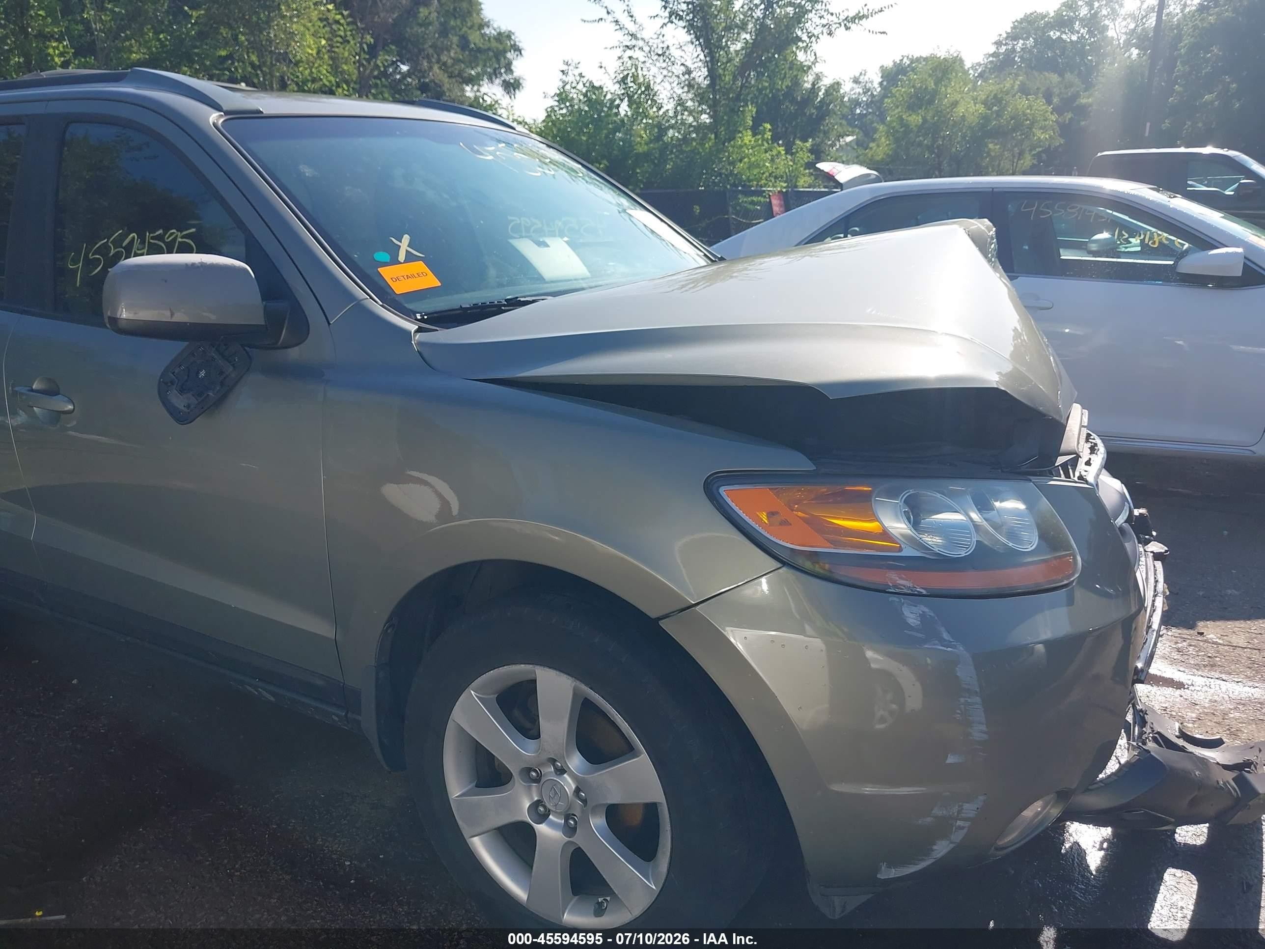 2007 Hyundai Santa Fe Limited/se Зеленый vin: 5NMSH13EX7H123197
