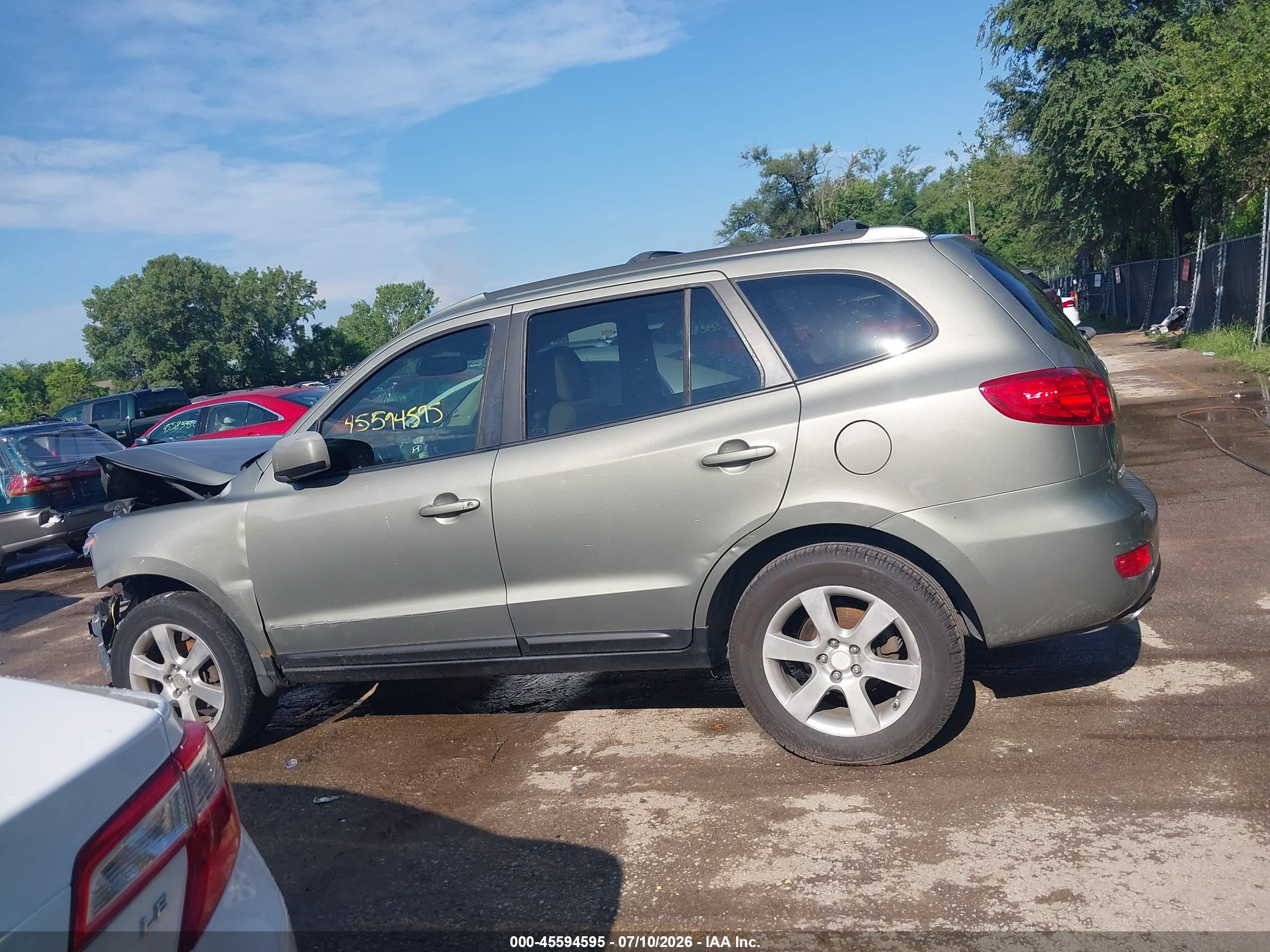 2007 Hyundai Santa Fe Limited/se Зеленый vin: 5NMSH13EX7H123197