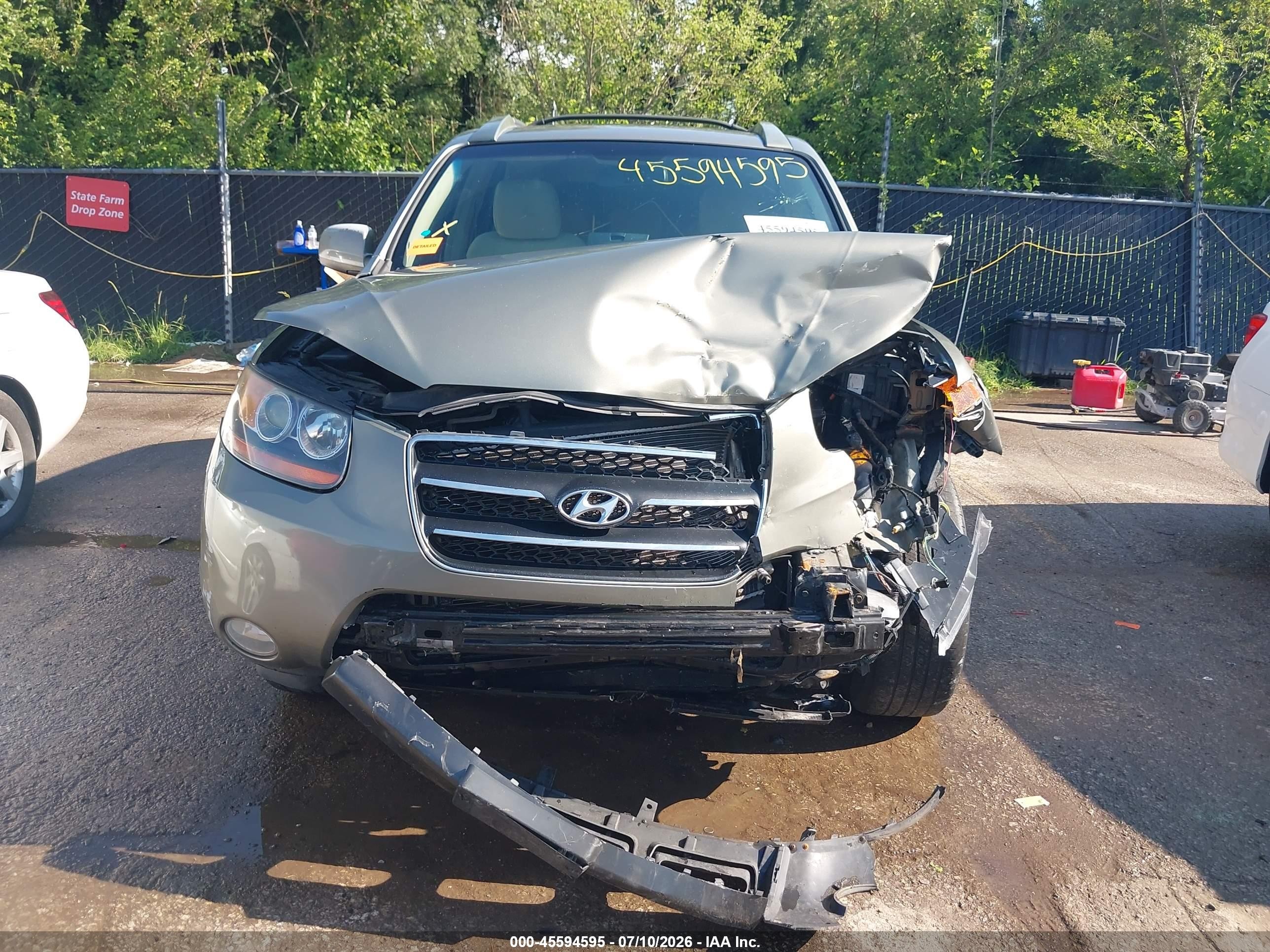 2007 Hyundai Santa Fe Limited/se Зеленый vin: 5NMSH13EX7H123197