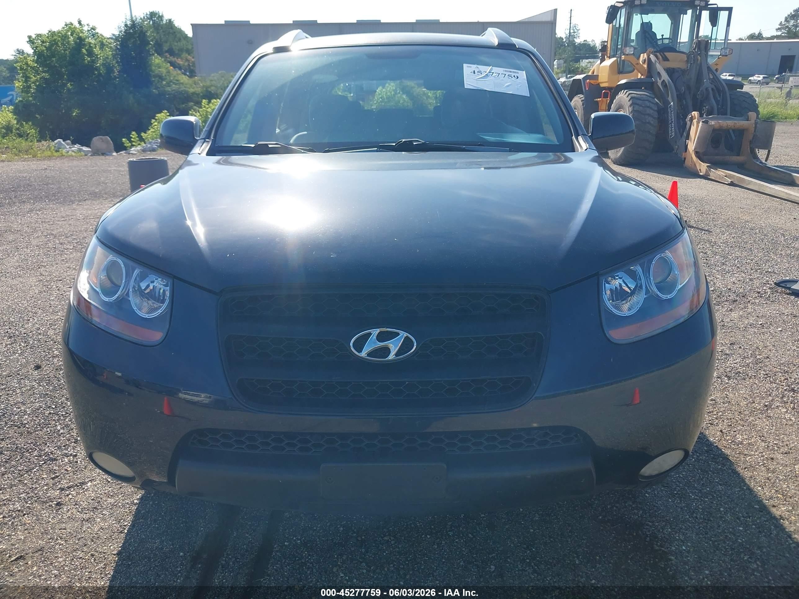 2008 Hyundai Santa Fe Limited/se Black vin: 5NMSH13EX8H189363