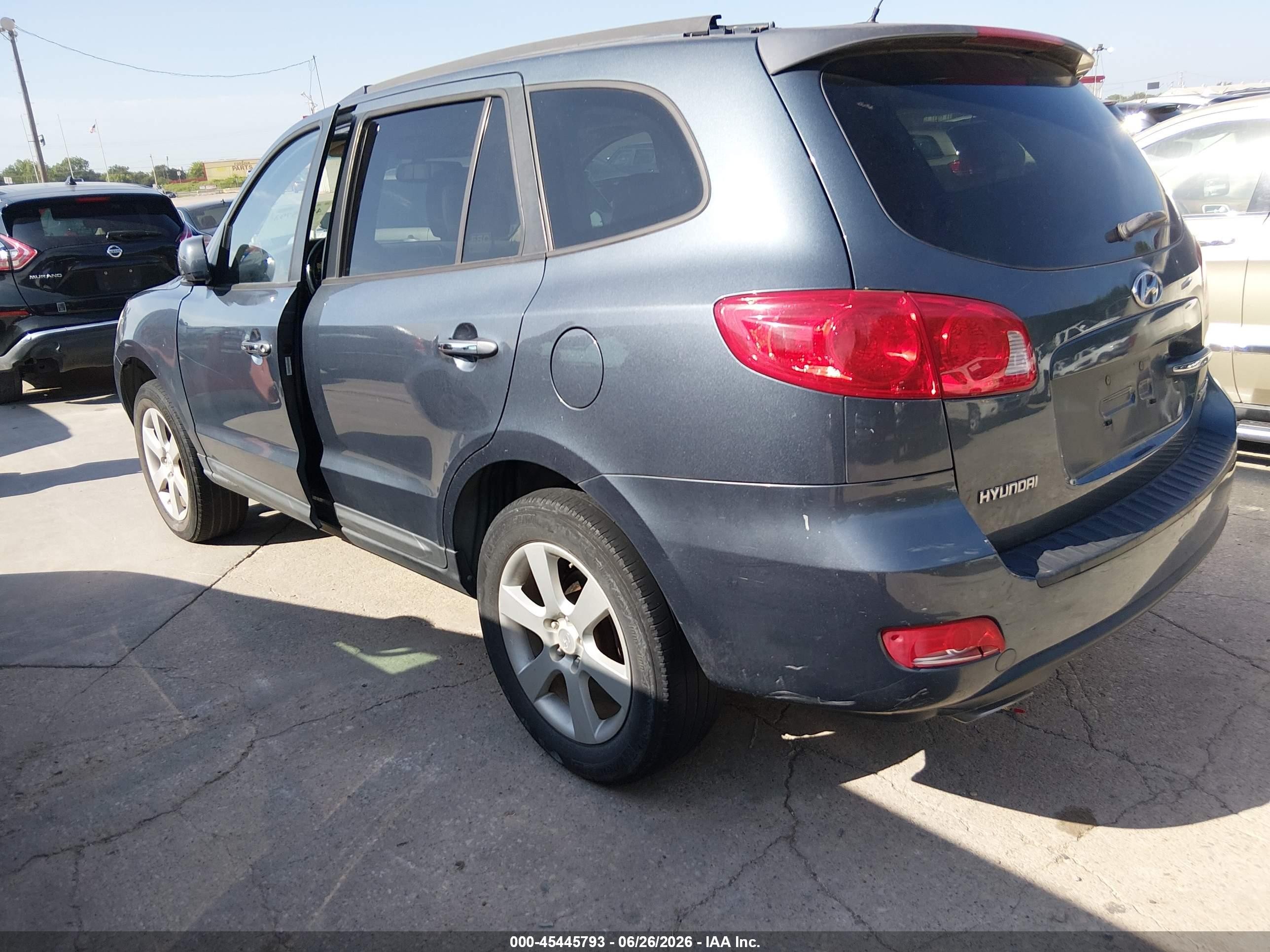 2008 Hyundai Santa Fe Limited/se Blue vin: 5NMSH13EX8H195423