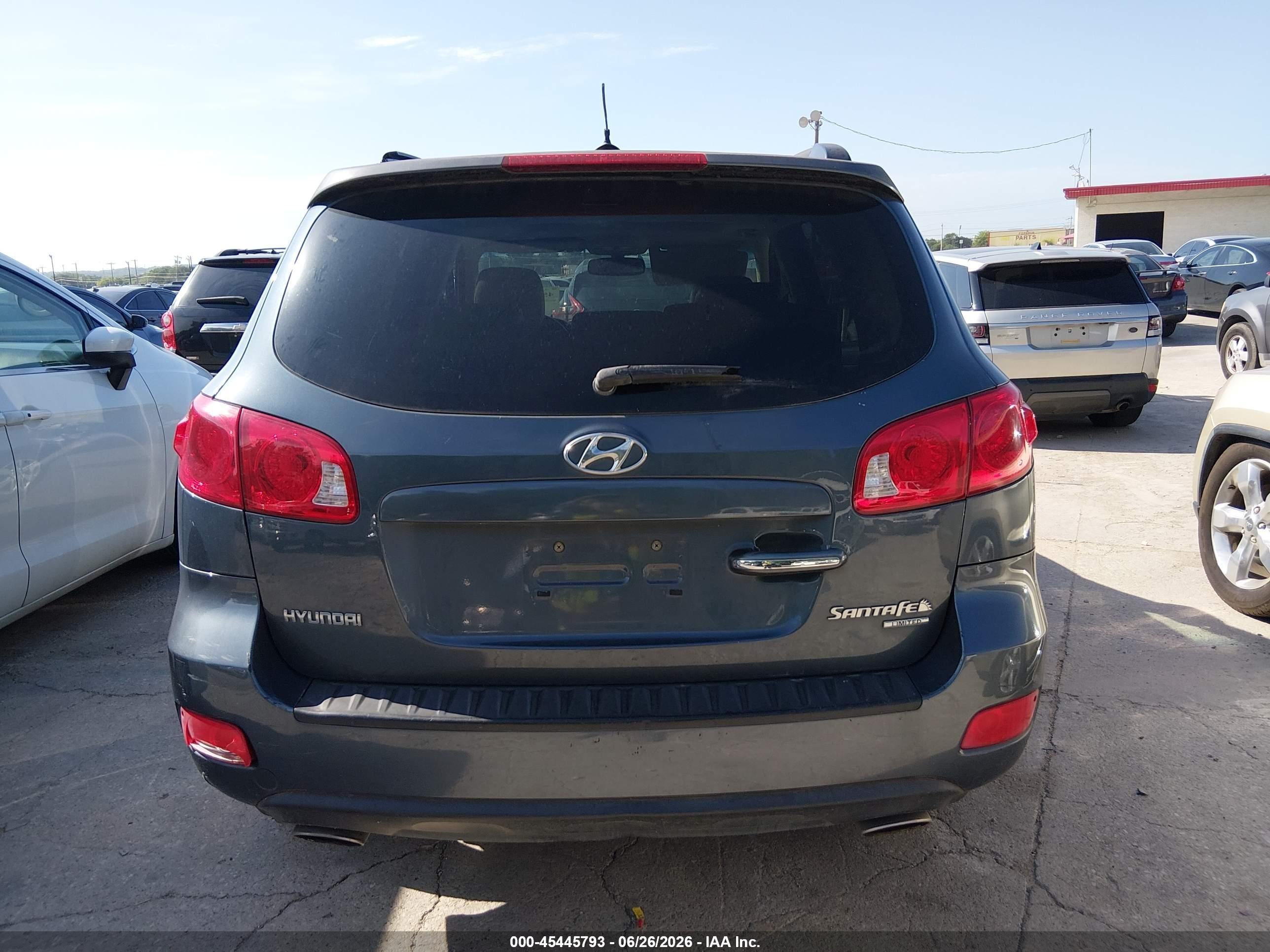 2008 Hyundai Santa Fe Limited/se Blue vin: 5NMSH13EX8H195423