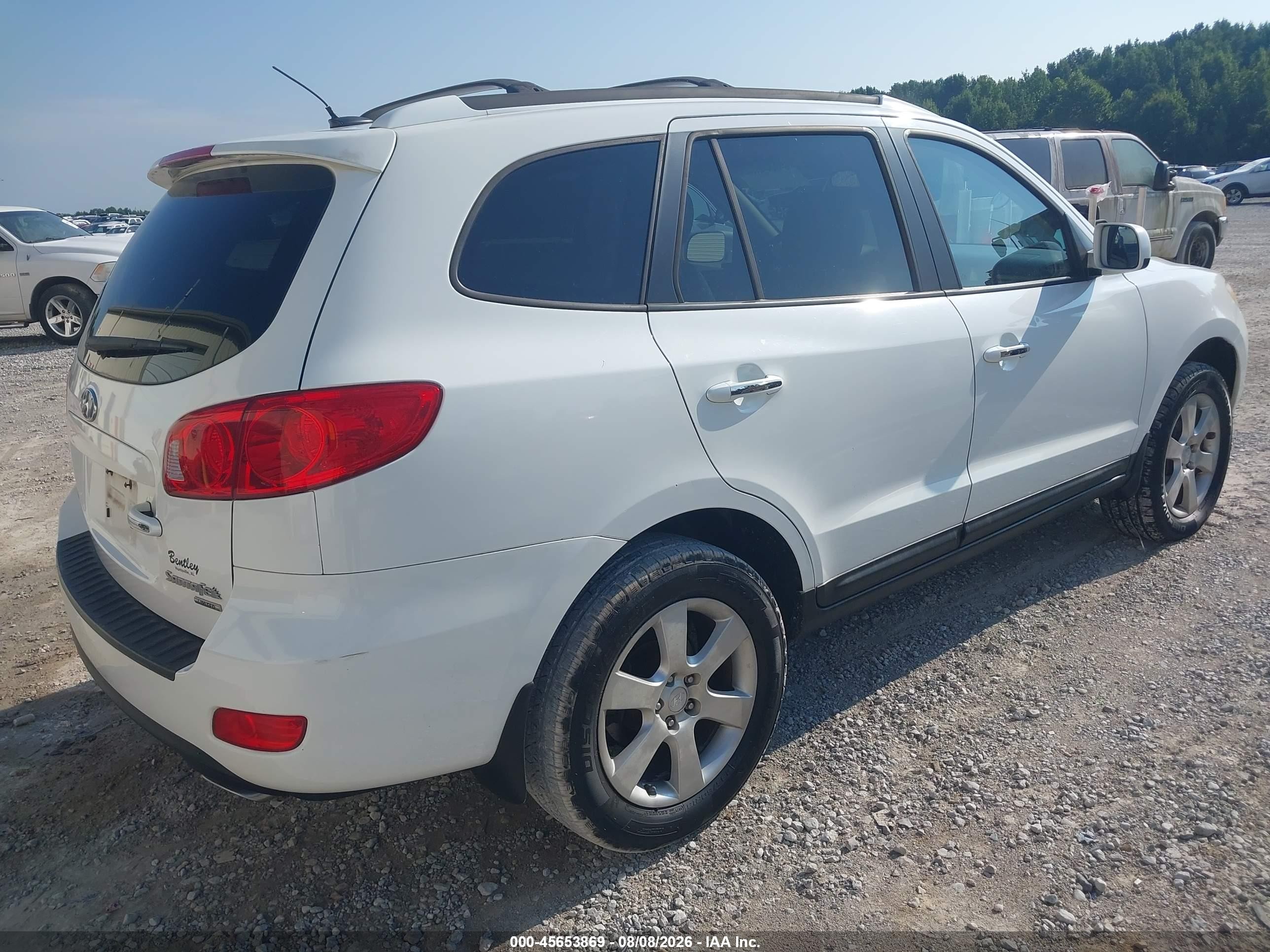 2008 Hyundai Santa Fe Limited/se Белый vin: 5NMSH13EX8H212978