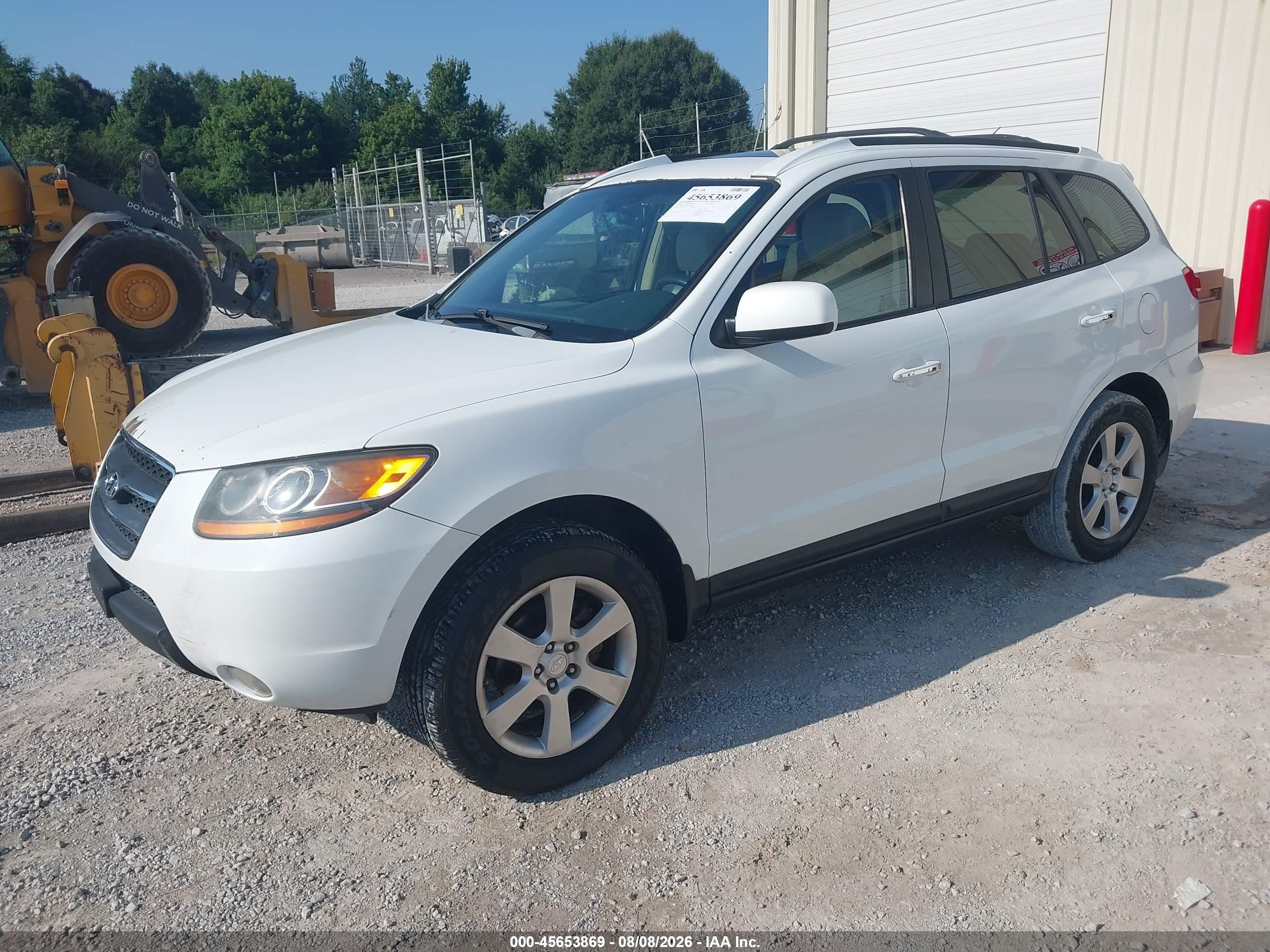 2008 Hyundai Santa Fe Limited/se Белый vin: 5NMSH13EX8H212978