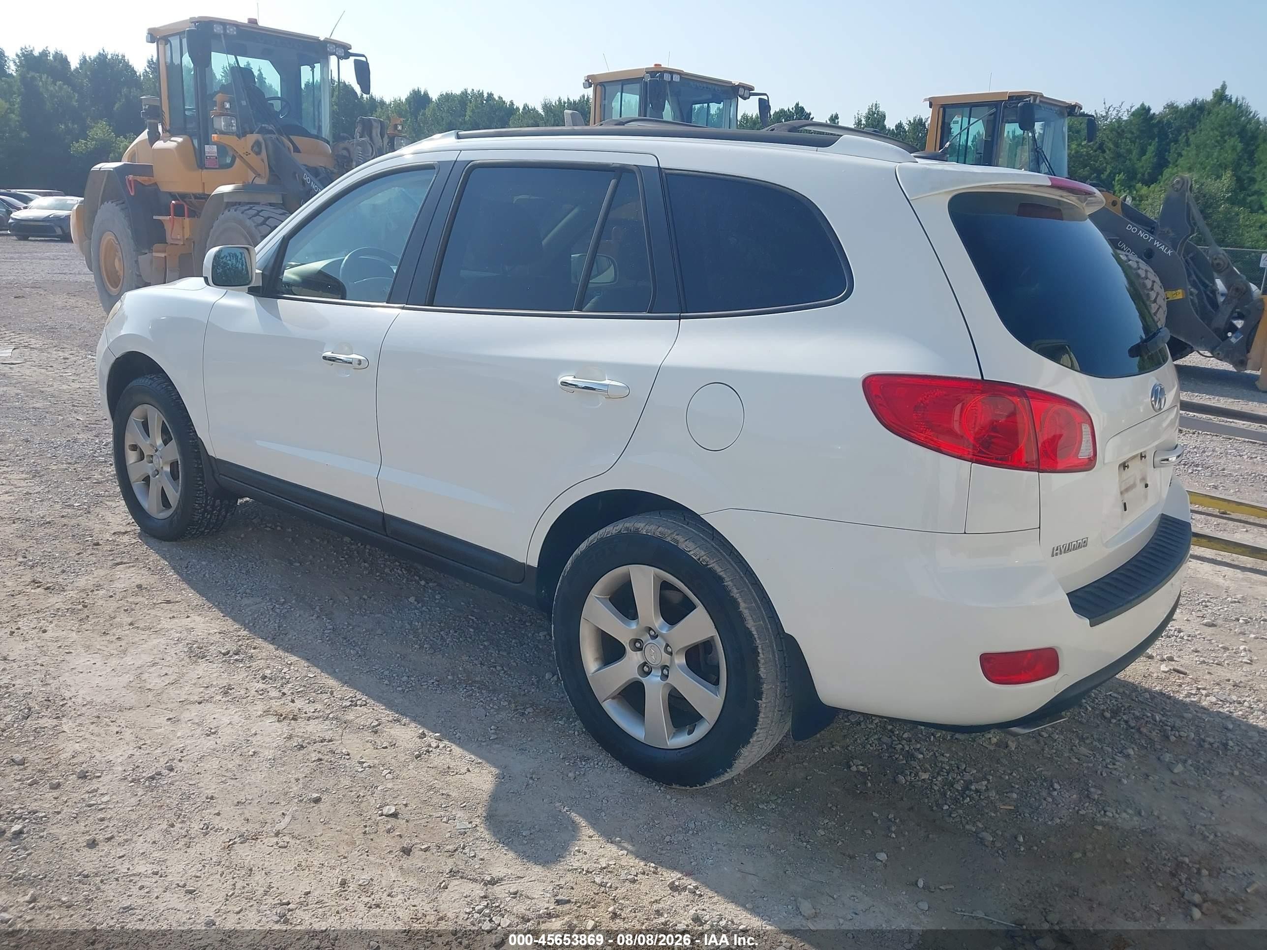 2008 Hyundai Santa Fe Limited/se Белый vin: 5NMSH13EX8H212978
