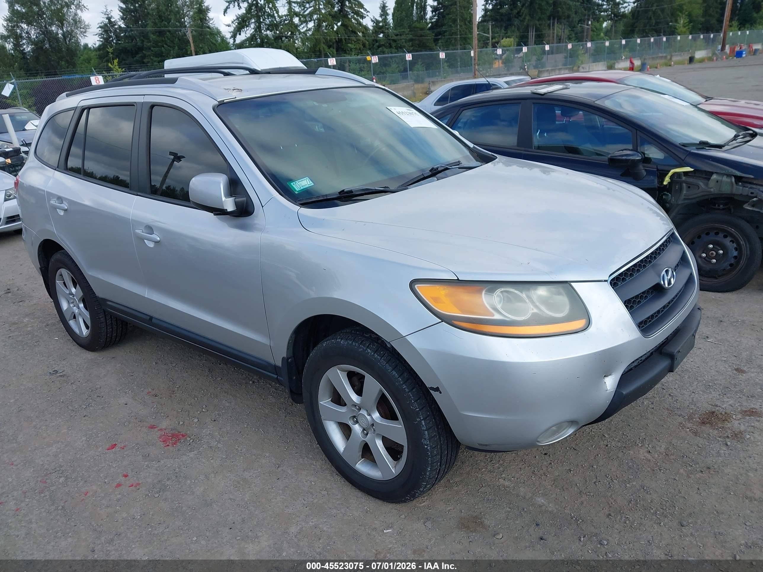 2009 Hyundai Santa Fe Se Silver vin: 5NMSH13EX9H238577