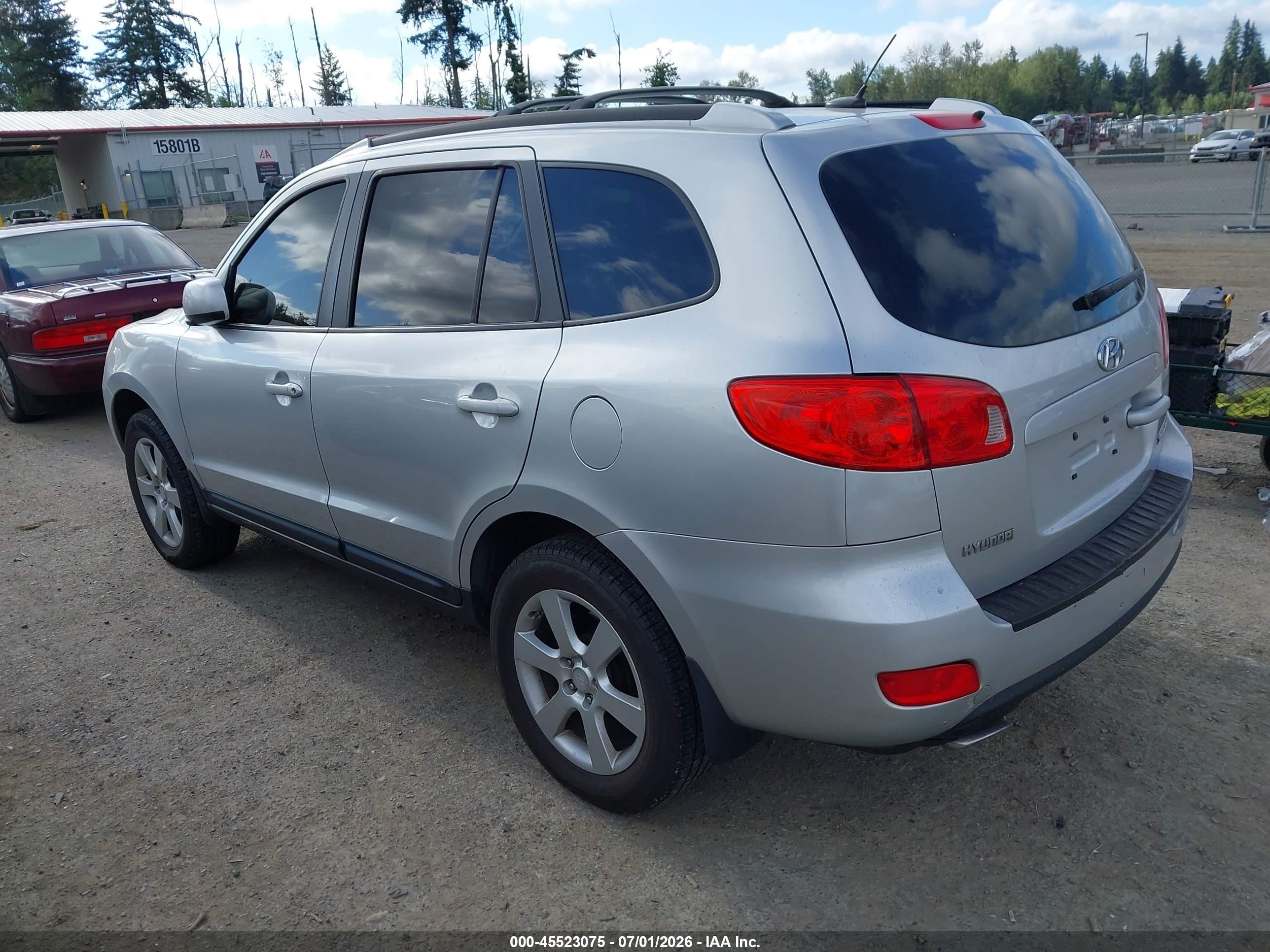 2009 Hyundai Santa Fe Se Silver vin: 5NMSH13EX9H238577