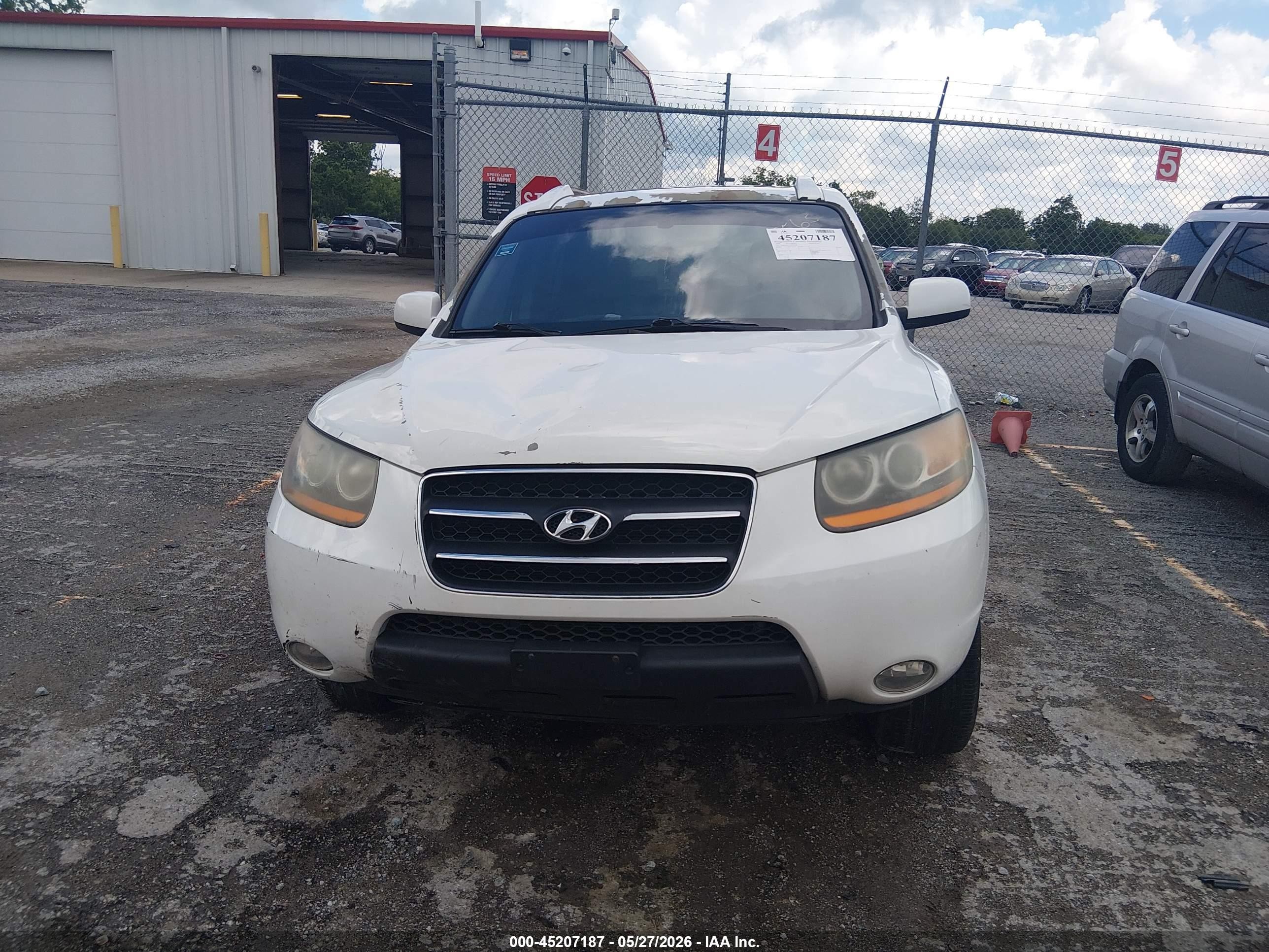 2009 Hyundai Santa Fe Limited White vin: 5NMSH13EX9H257565