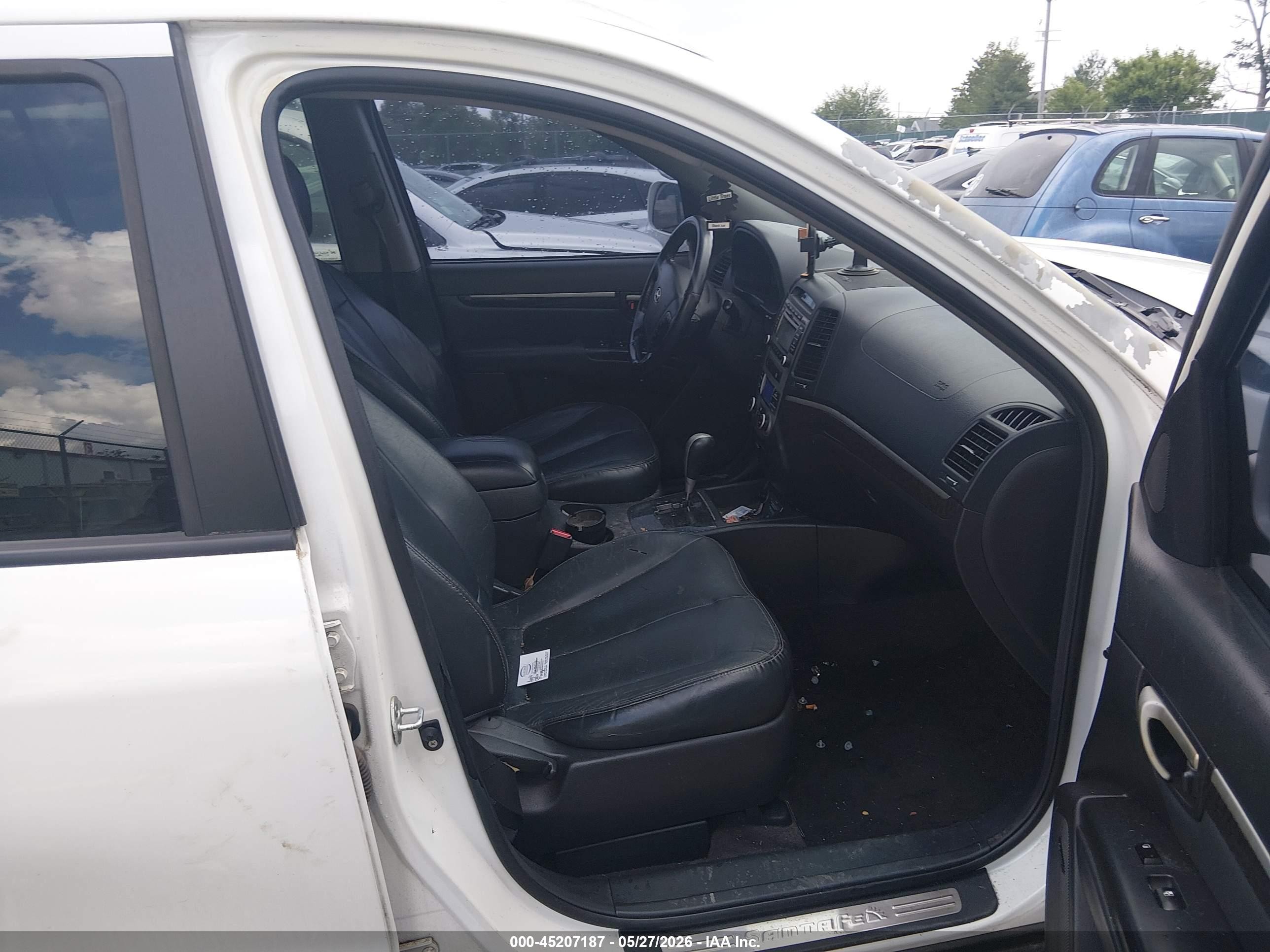 2009 Hyundai Santa Fe Limited White vin: 5NMSH13EX9H257565