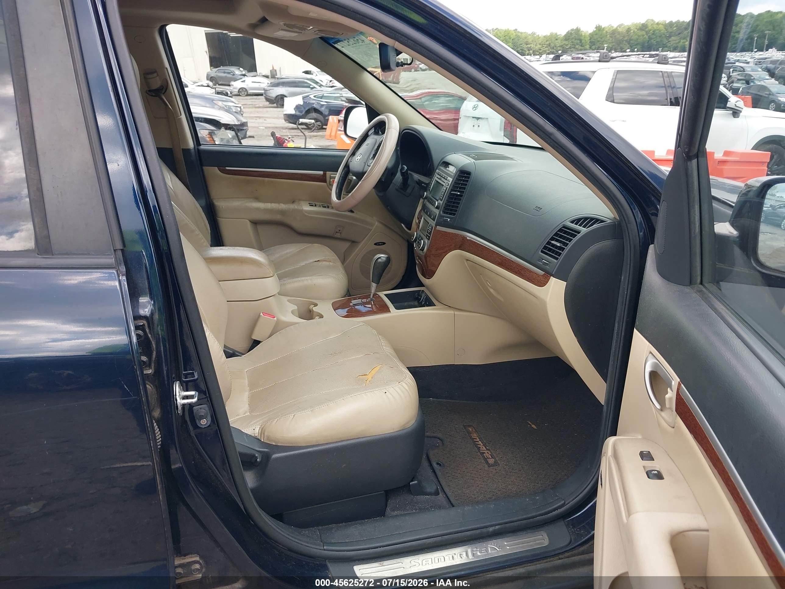 2009 Hyundai Santa Fe Limited Blue vin: 5NMSH13EX9H264841