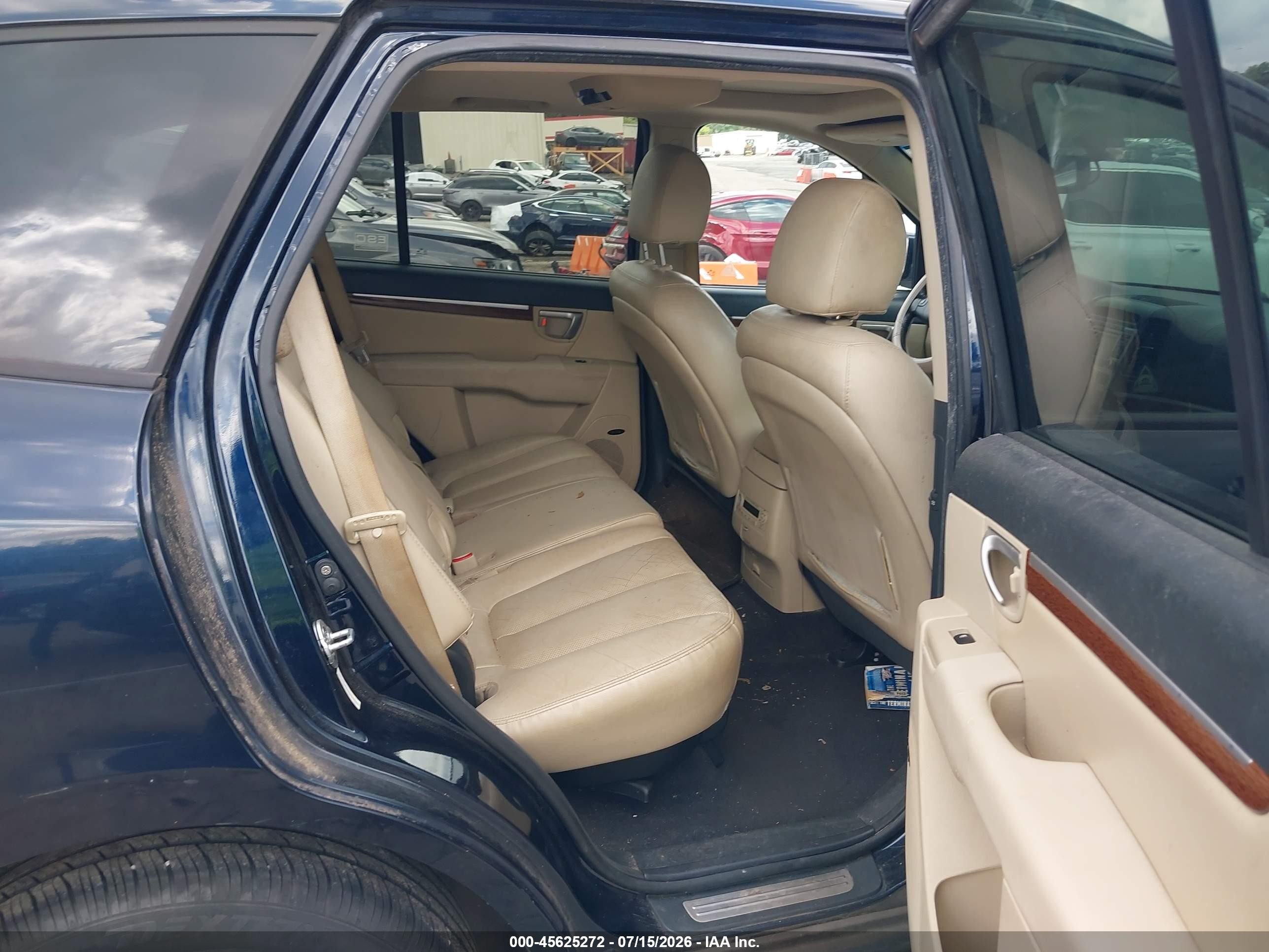 2009 Hyundai Santa Fe Limited Blue vin: 5NMSH13EX9H264841
