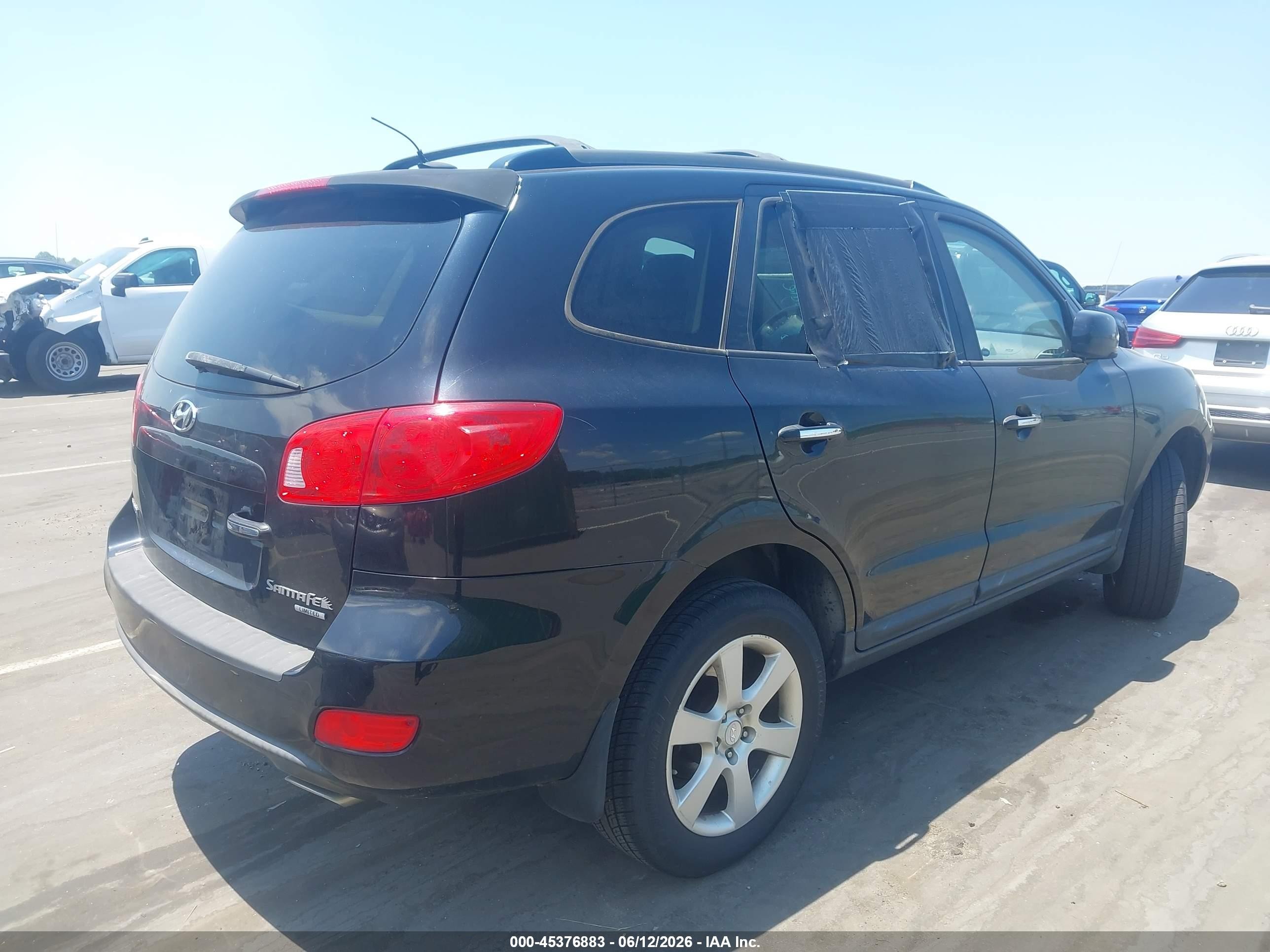 2009 Hyundai Santa Fe Limited Черный vin: 5NMSH13EX9H284085