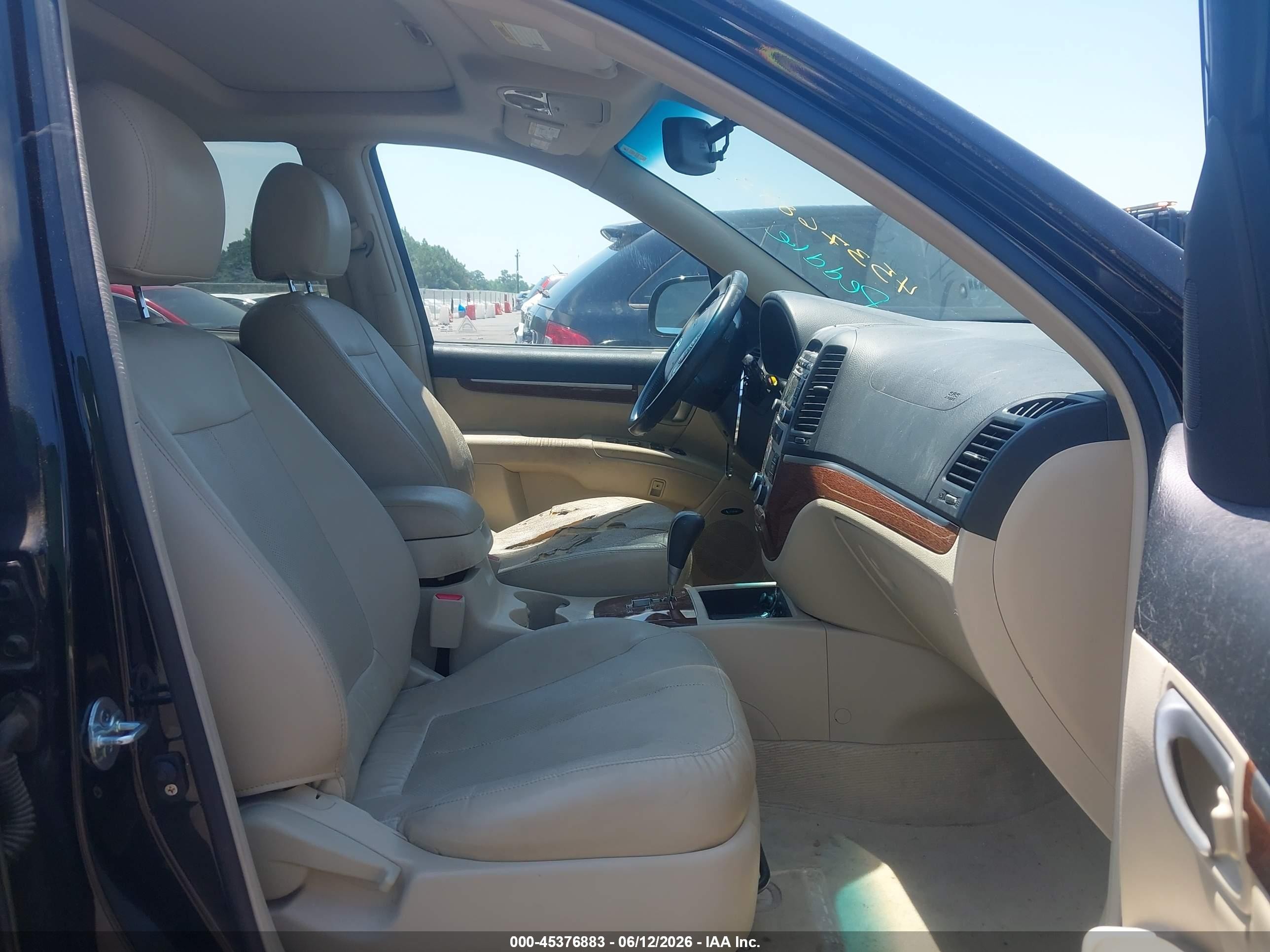 2009 Hyundai Santa Fe Limited Черный vin: 5NMSH13EX9H284085