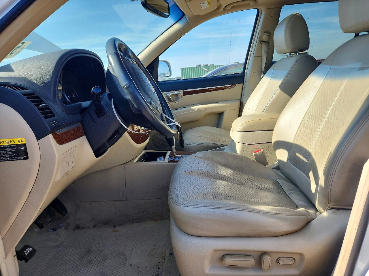 2009 Hyundai Santa Fe Limited Белый vin: 5NMSH13EX9H313567