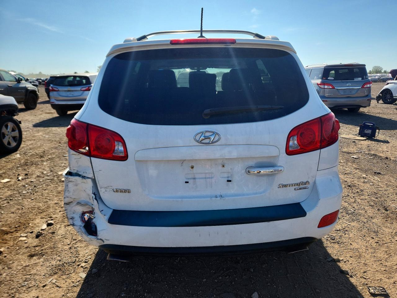 2009 Hyundai Santa Fe Limited Белый vin: 5NMSH13EX9H313567