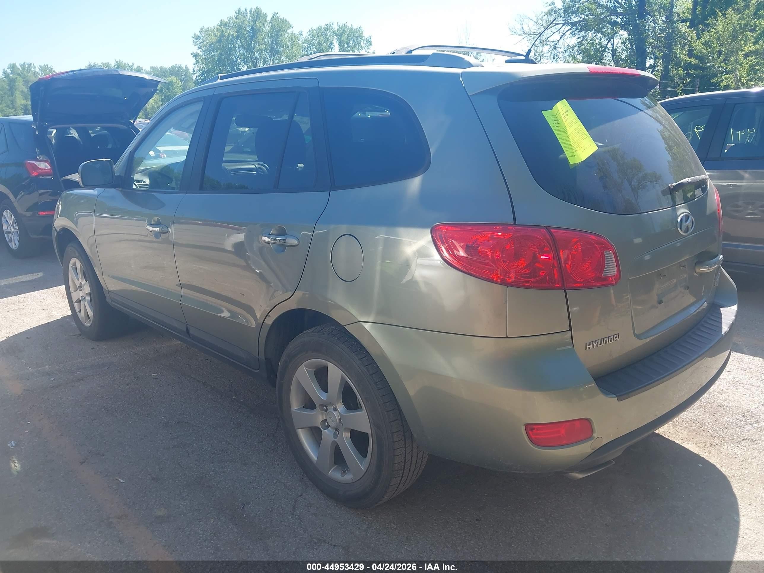 2009 Hyundai Santa Fe Limited Green vin: 5NMSH13EX9H322074
