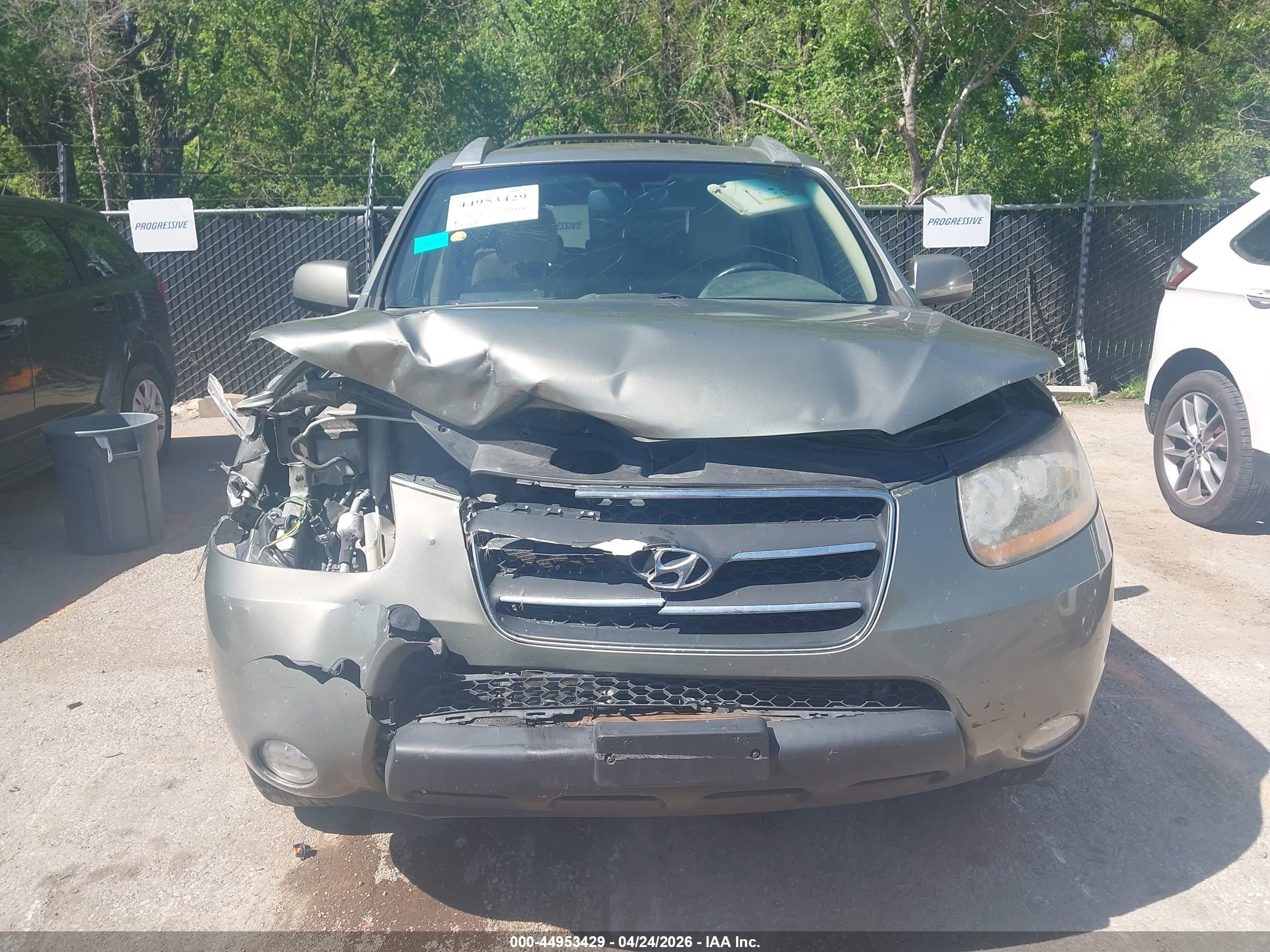 2009 Hyundai Santa Fe Limited Green vin: 5NMSH13EX9H322074