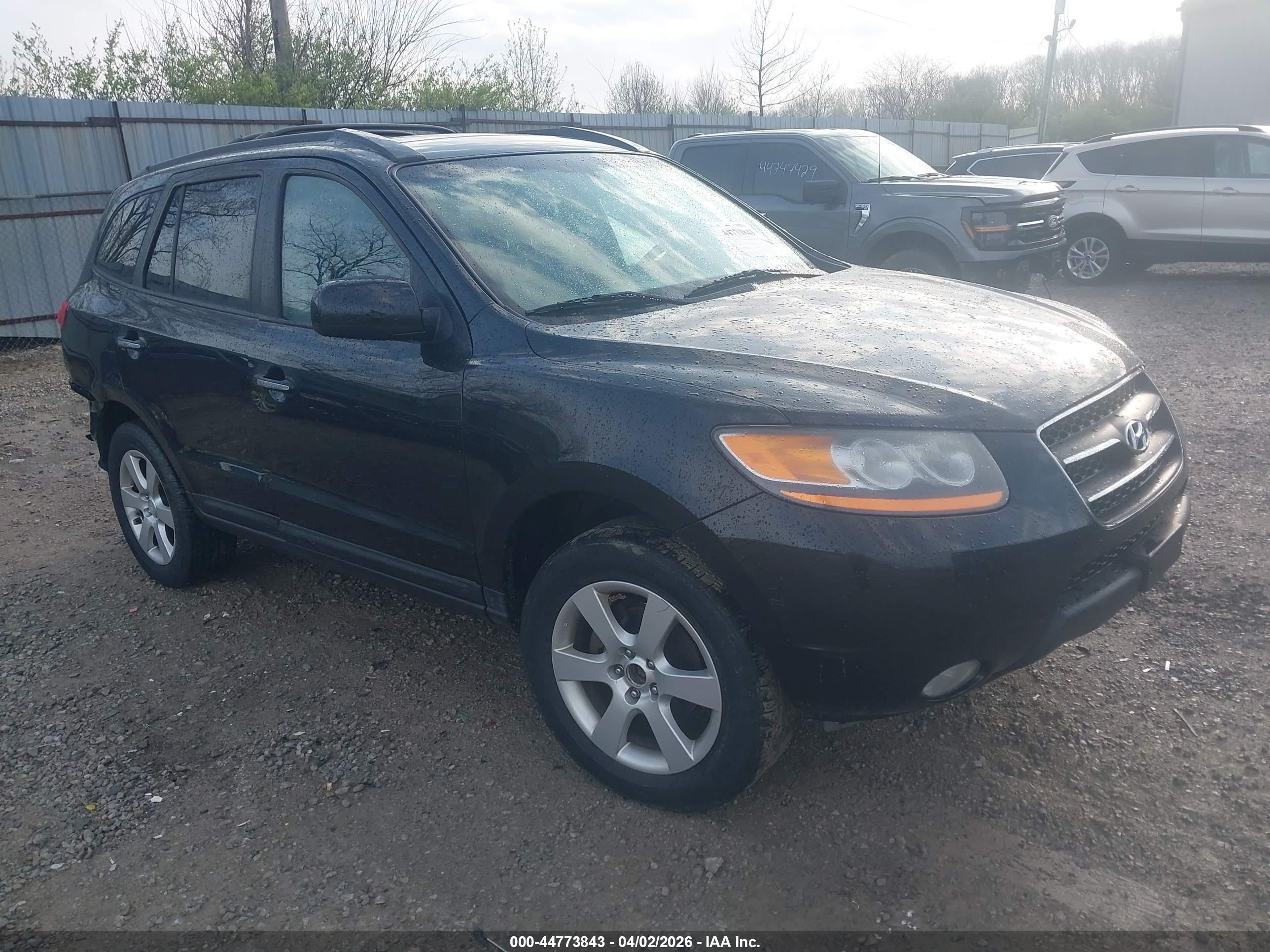 2009 Hyundai Santa Fe Limited Черный vin: 5NMSH13EX9H332202