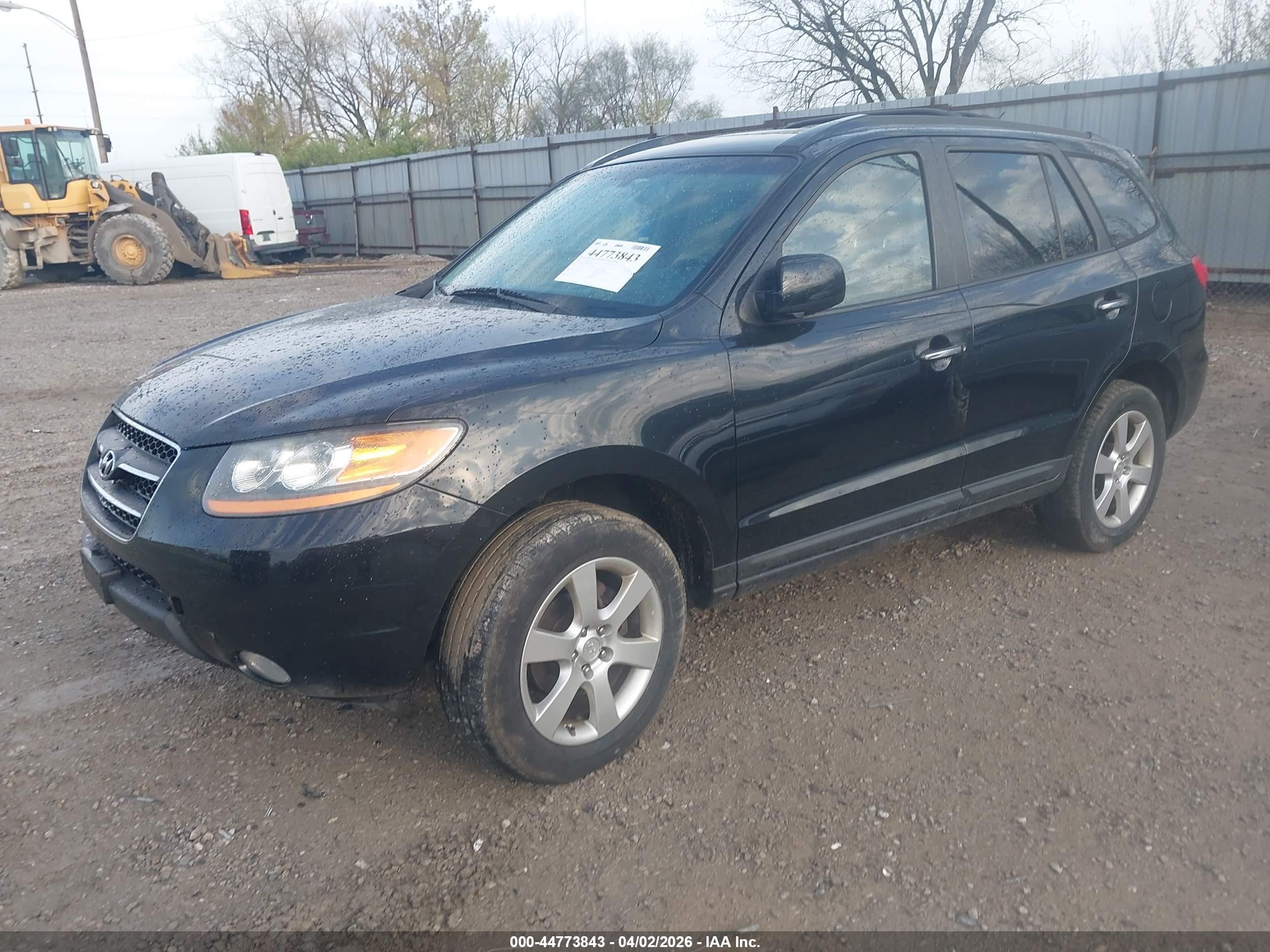 2009 Hyundai Santa Fe Limited Черный vin: 5NMSH13EX9H332202
