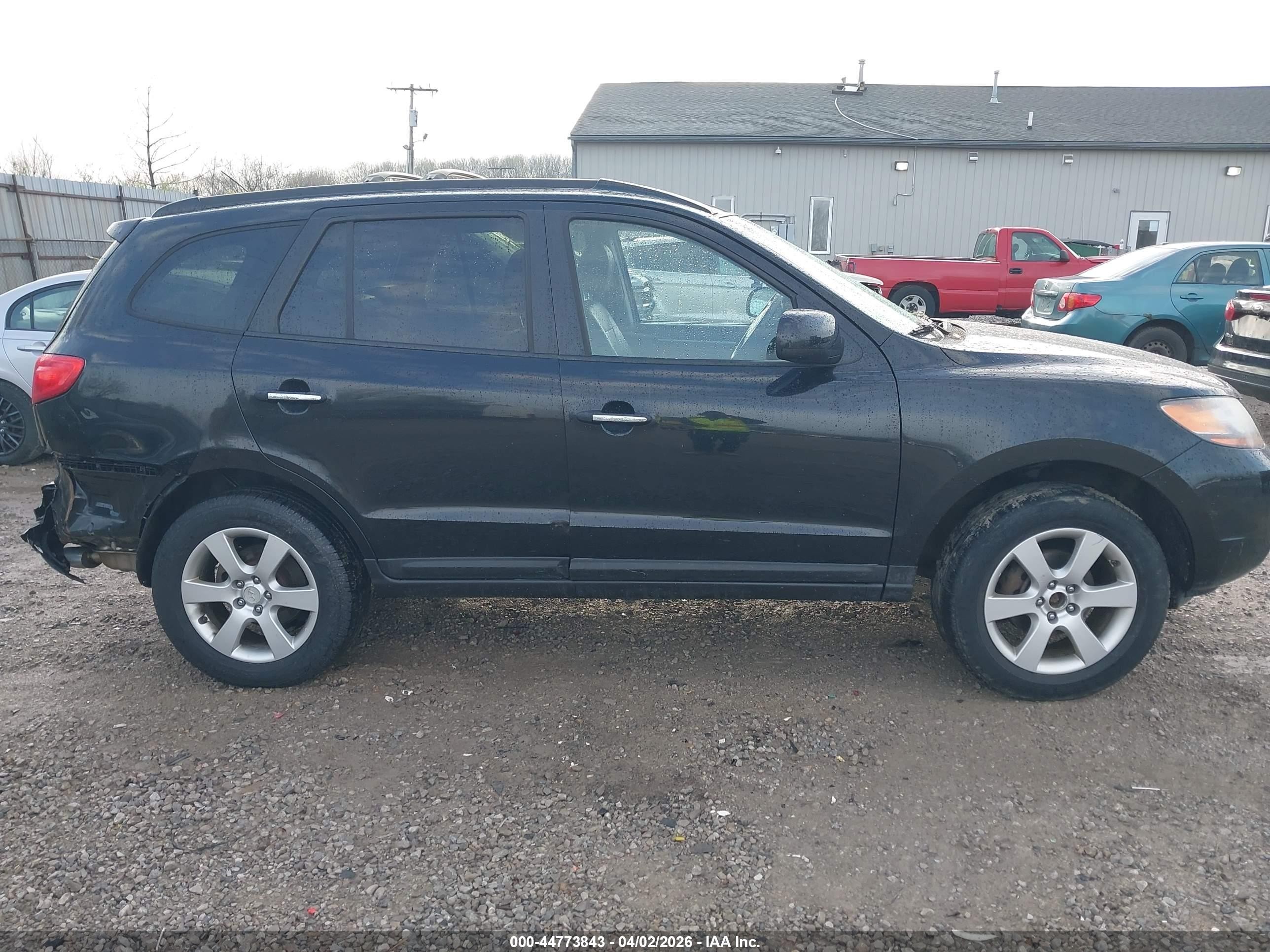 2009 Hyundai Santa Fe Limited Черный vin: 5NMSH13EX9H332202