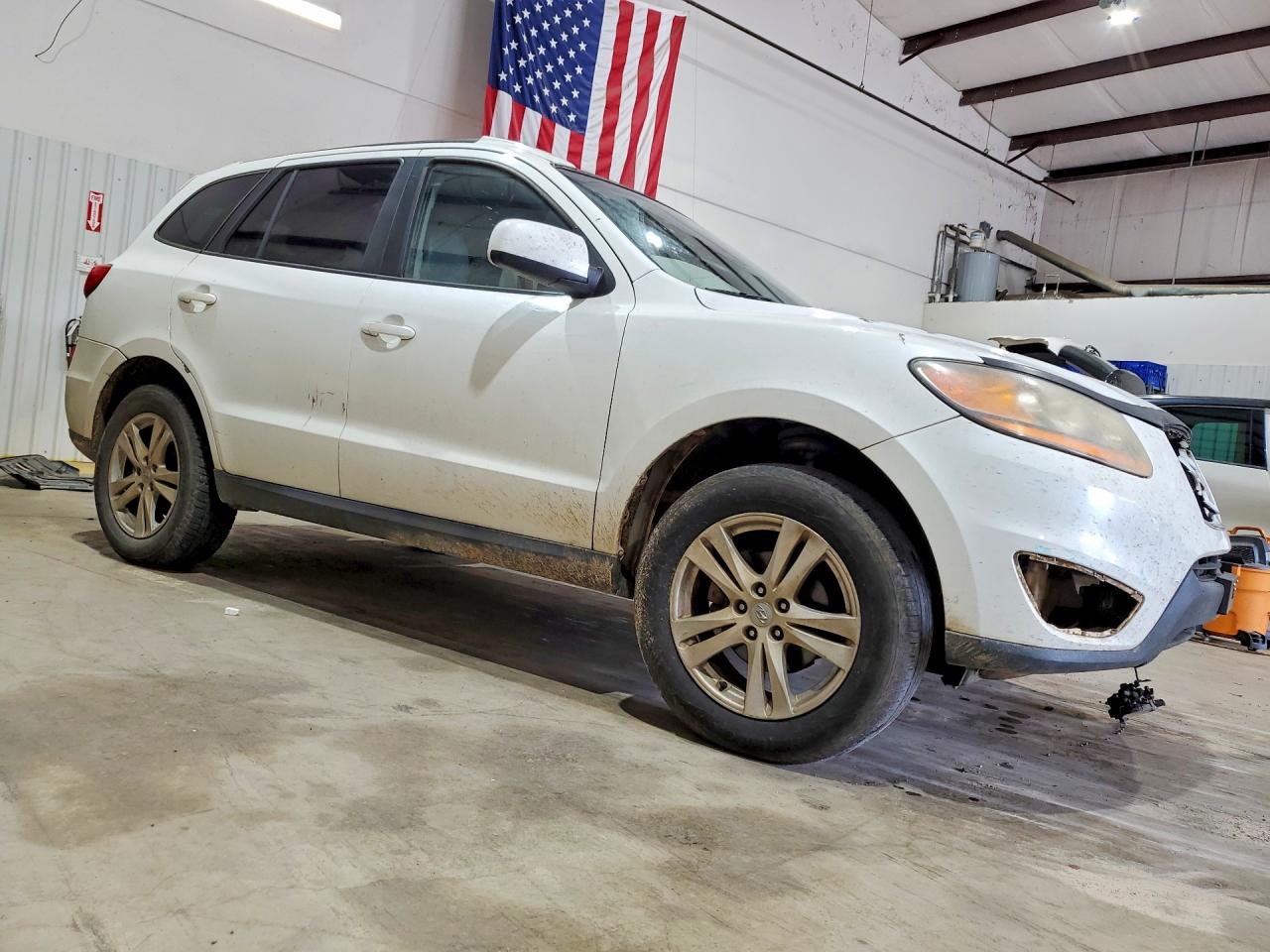 2010 Hyundai Santa Fe Se White vin: 5NMSH4AG0AH373917