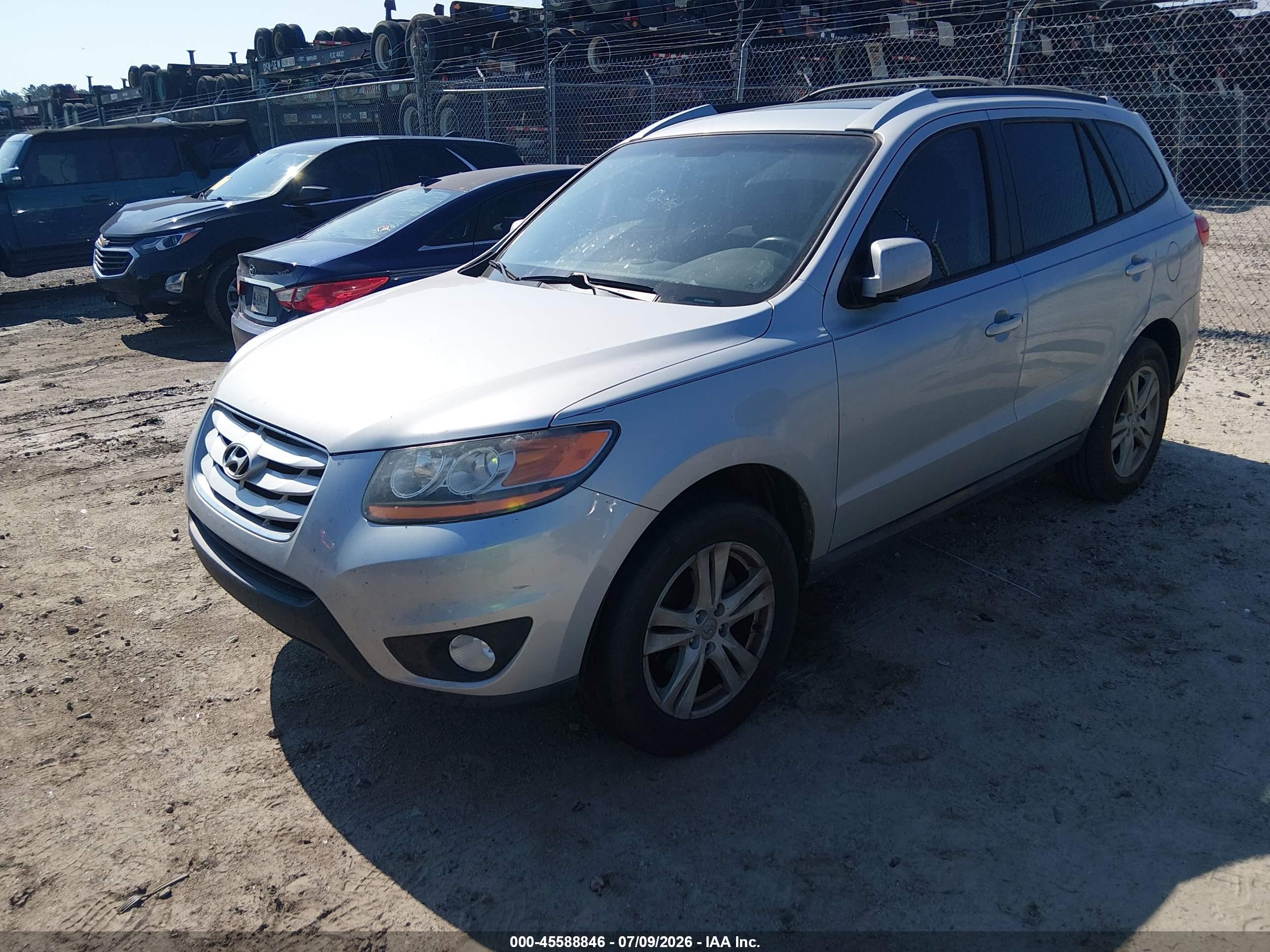 2010 Hyundai Santa Fe Se Серебряный vin: 5NMSH4AG0AH395223