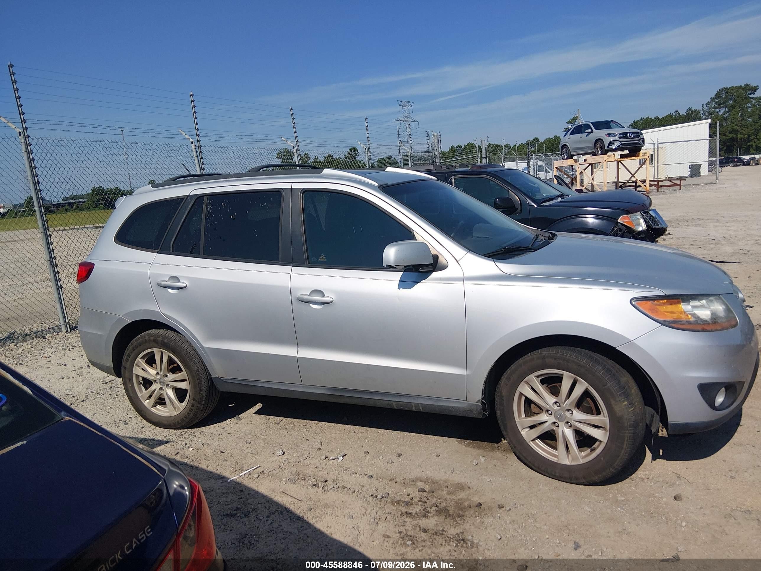 2010 Hyundai Santa Fe Se Серебряный vin: 5NMSH4AG0AH395223