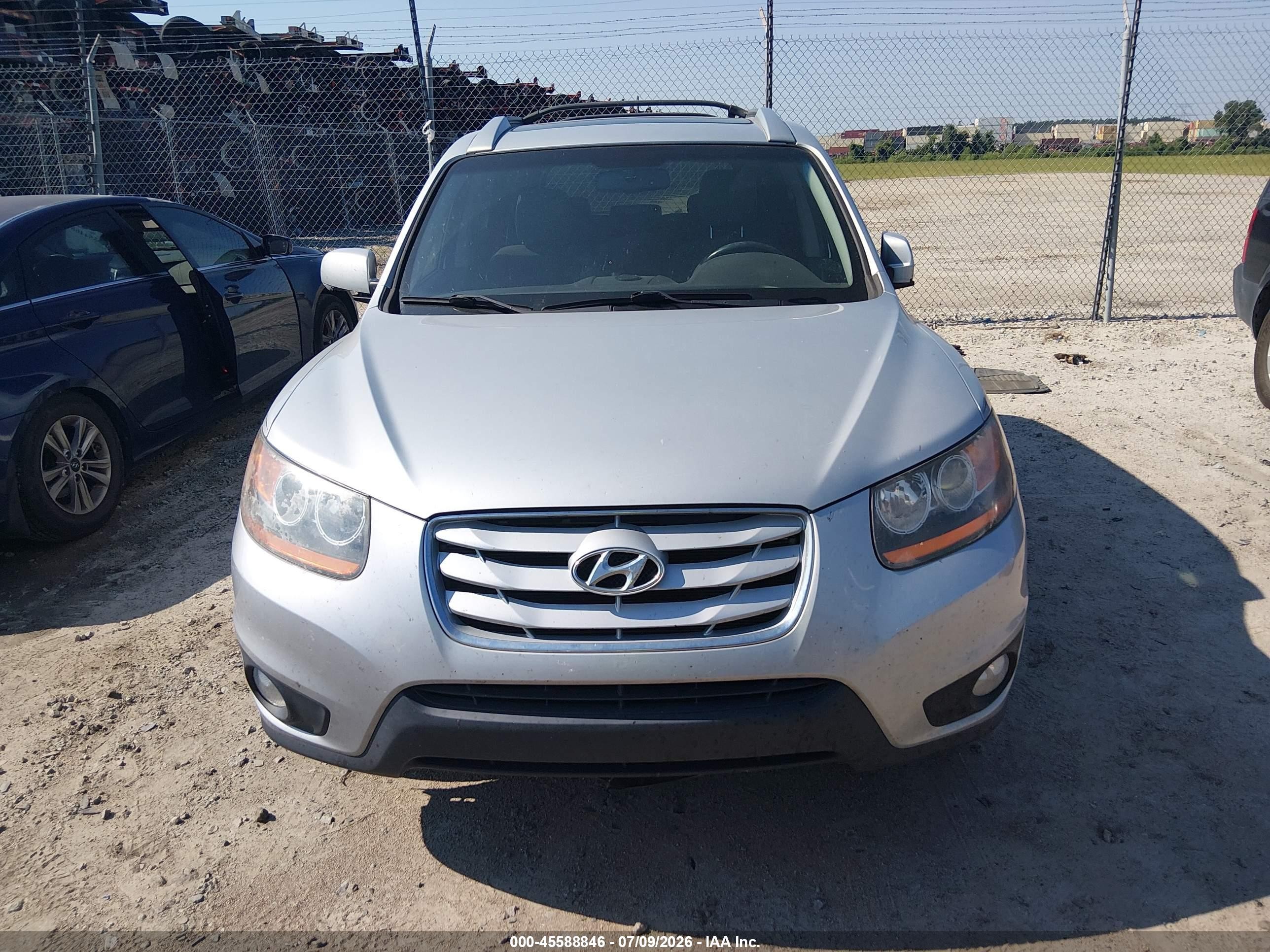 2010 Hyundai Santa Fe Se Серебряный vin: 5NMSH4AG0AH395223