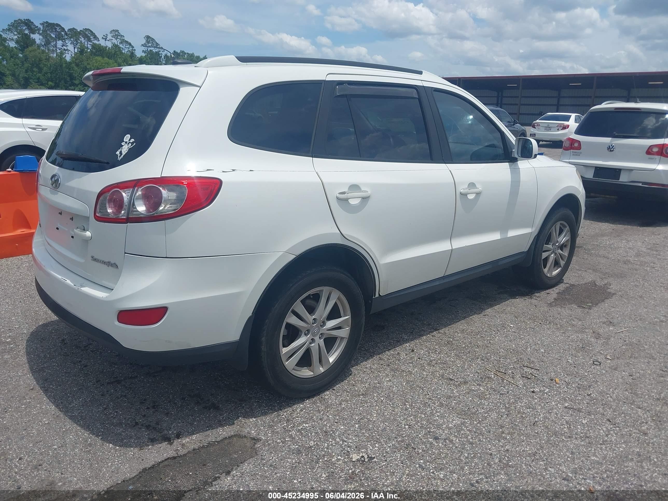 2010 Hyundai Santa Fe Se White vin: 5NMSH4AG2AH362207