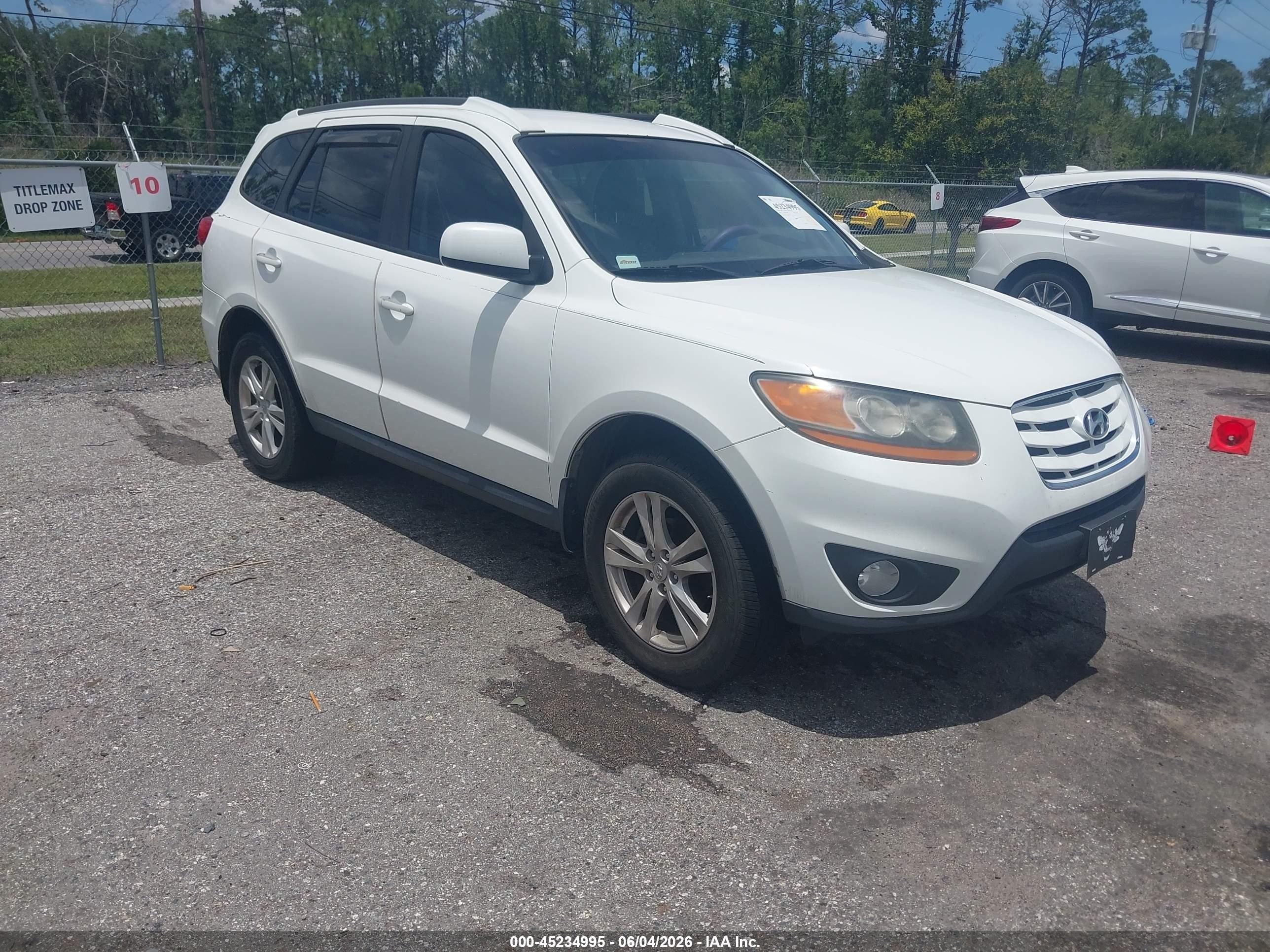 2010 Hyundai Santa Fe Se White vin: 5NMSH4AG2AH362207