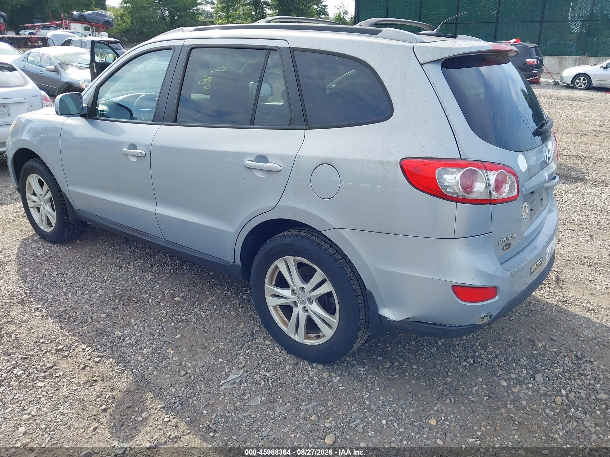 2010 Hyundai Santa Fe Se Blue vin: 5NMSH4AG2AH408893