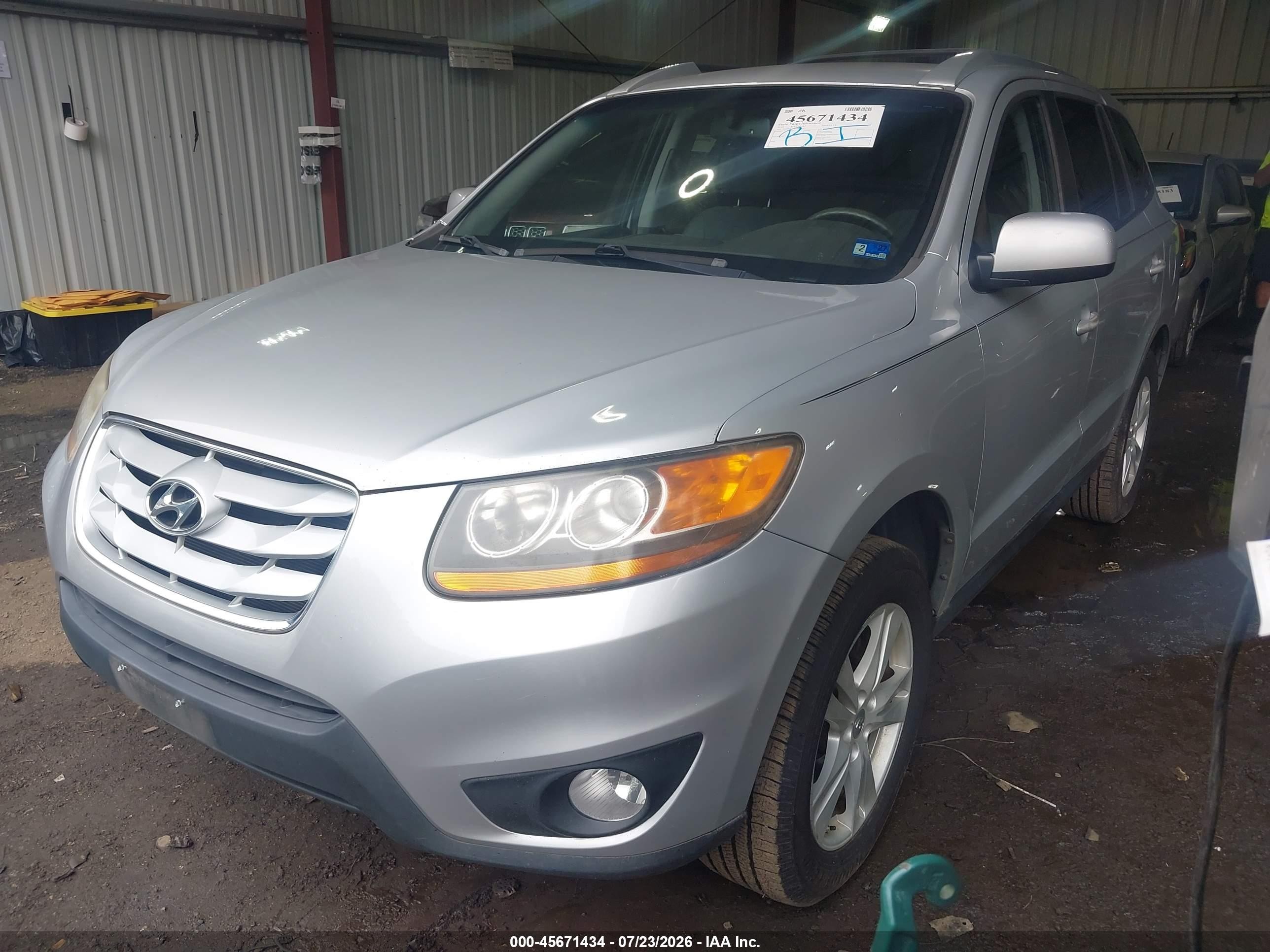 2010 Hyundai Santa Fe Se Gray vin: 5NMSH4AG3AH392610