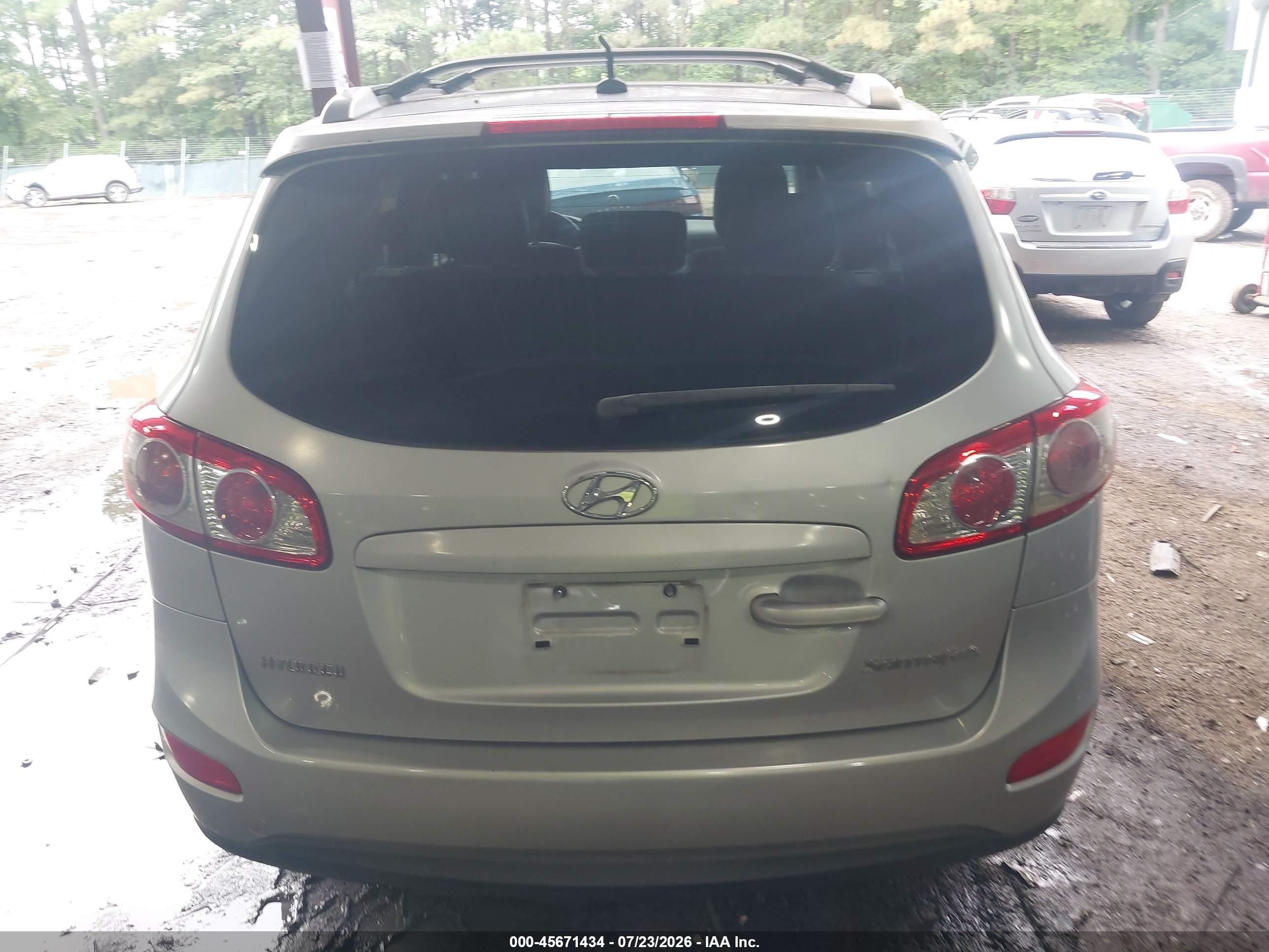 2010 Hyundai Santa Fe Se Gray vin: 5NMSH4AG3AH392610