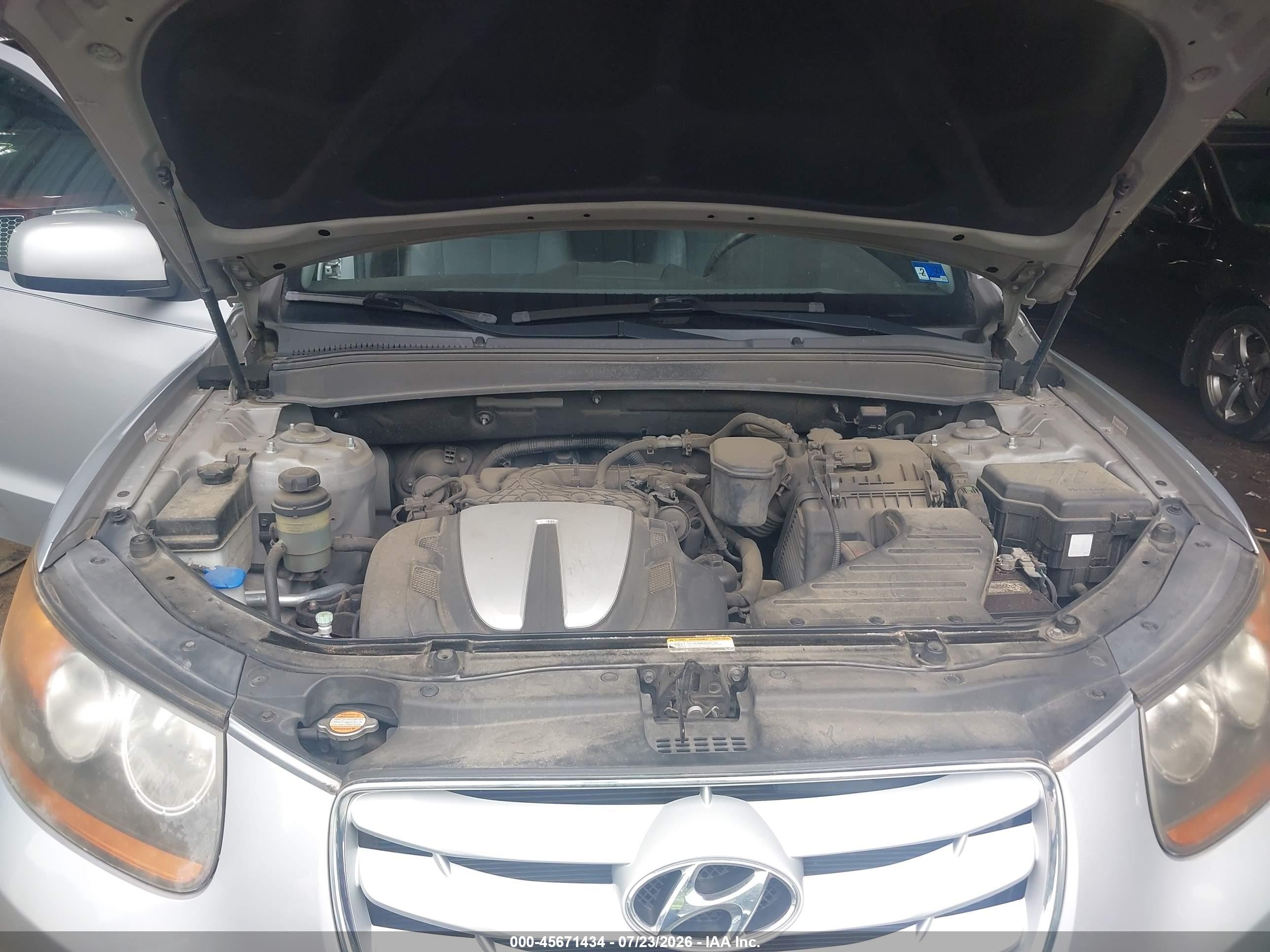 2010 Hyundai Santa Fe Se Gray vin: 5NMSH4AG3AH392610