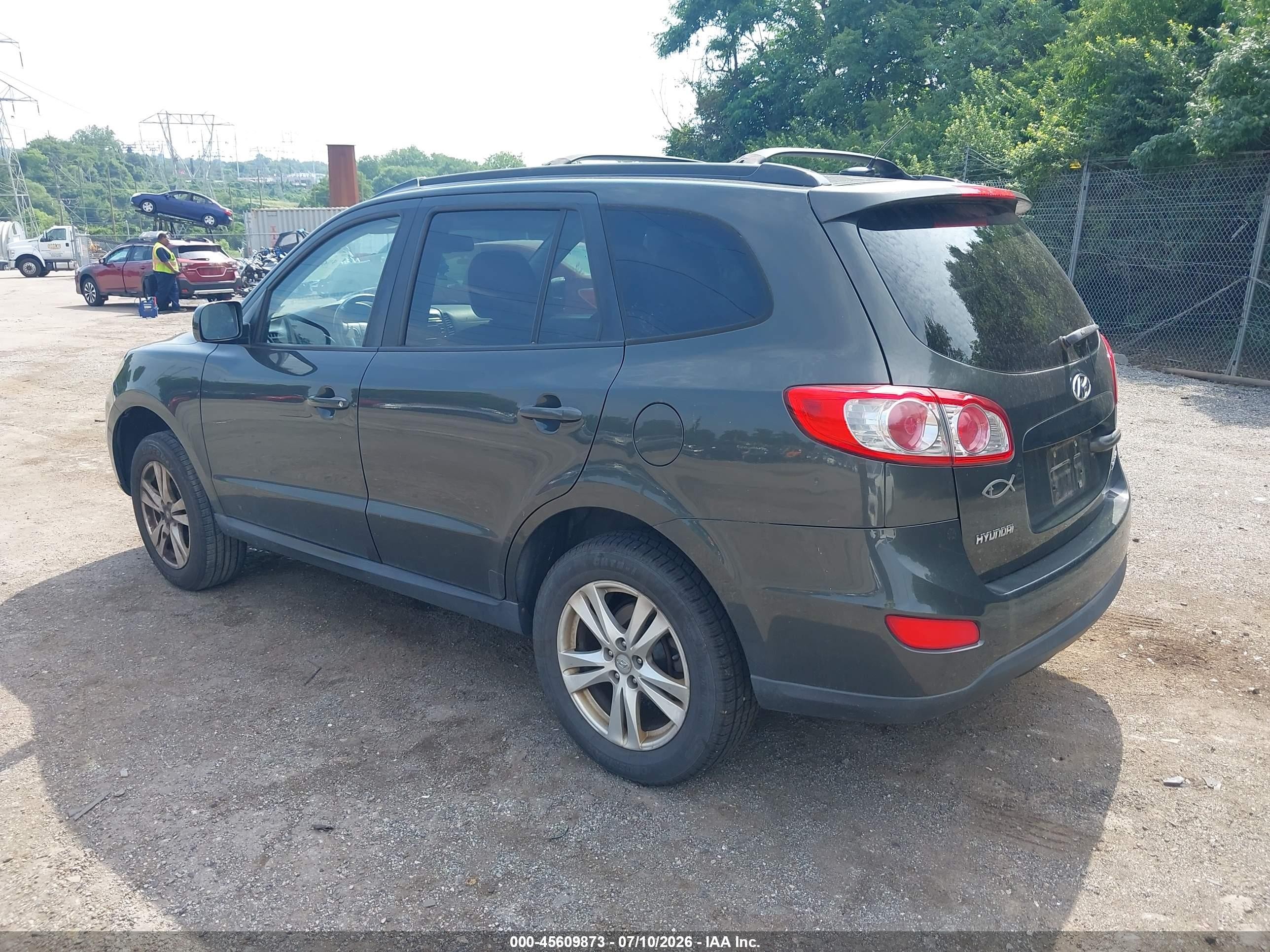 2010 Hyundai Santa Fe Se Gray vin: 5NMSH4AG4AH346316