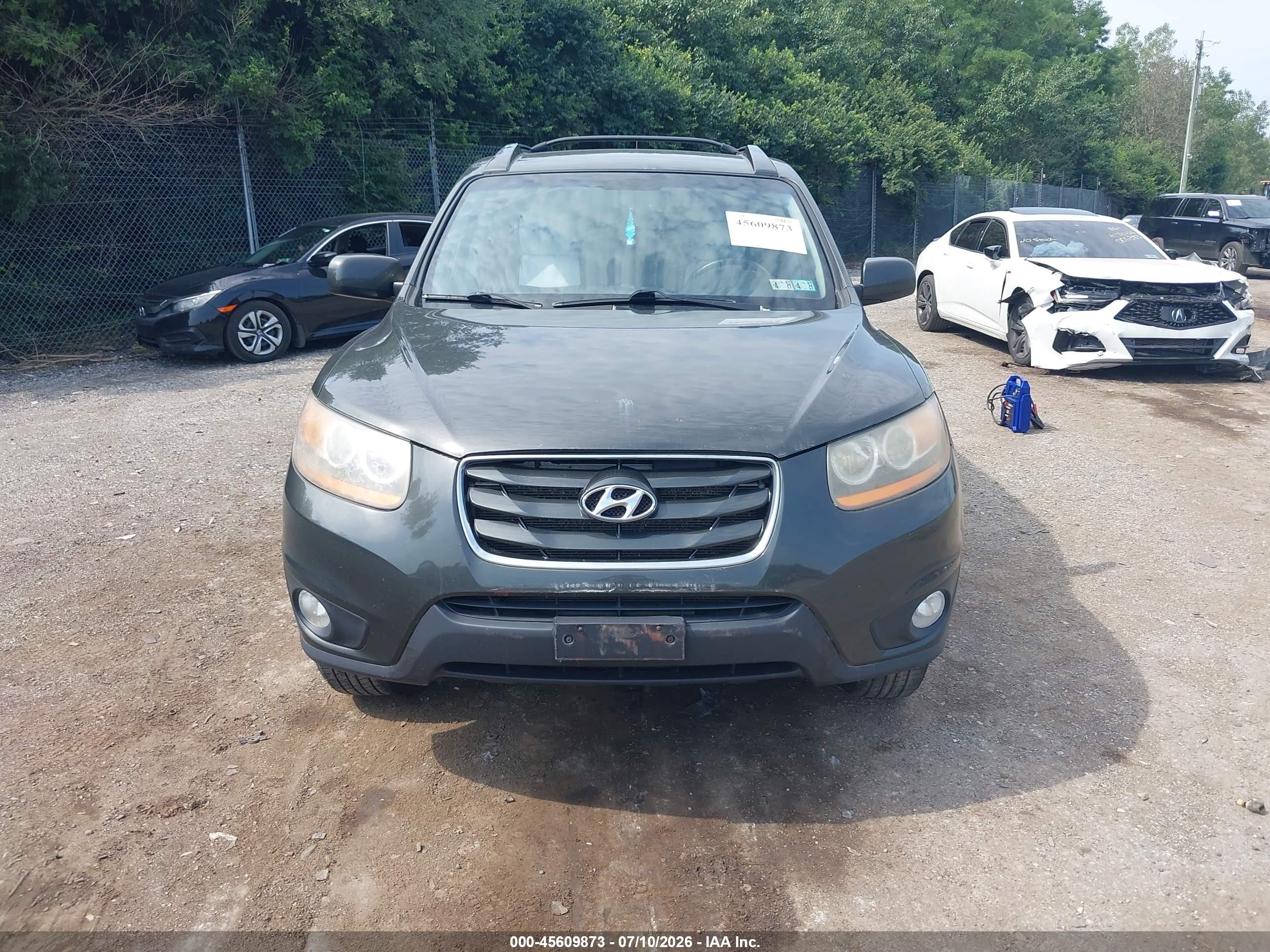 2010 Hyundai Santa Fe Se Gray vin: 5NMSH4AG4AH346316