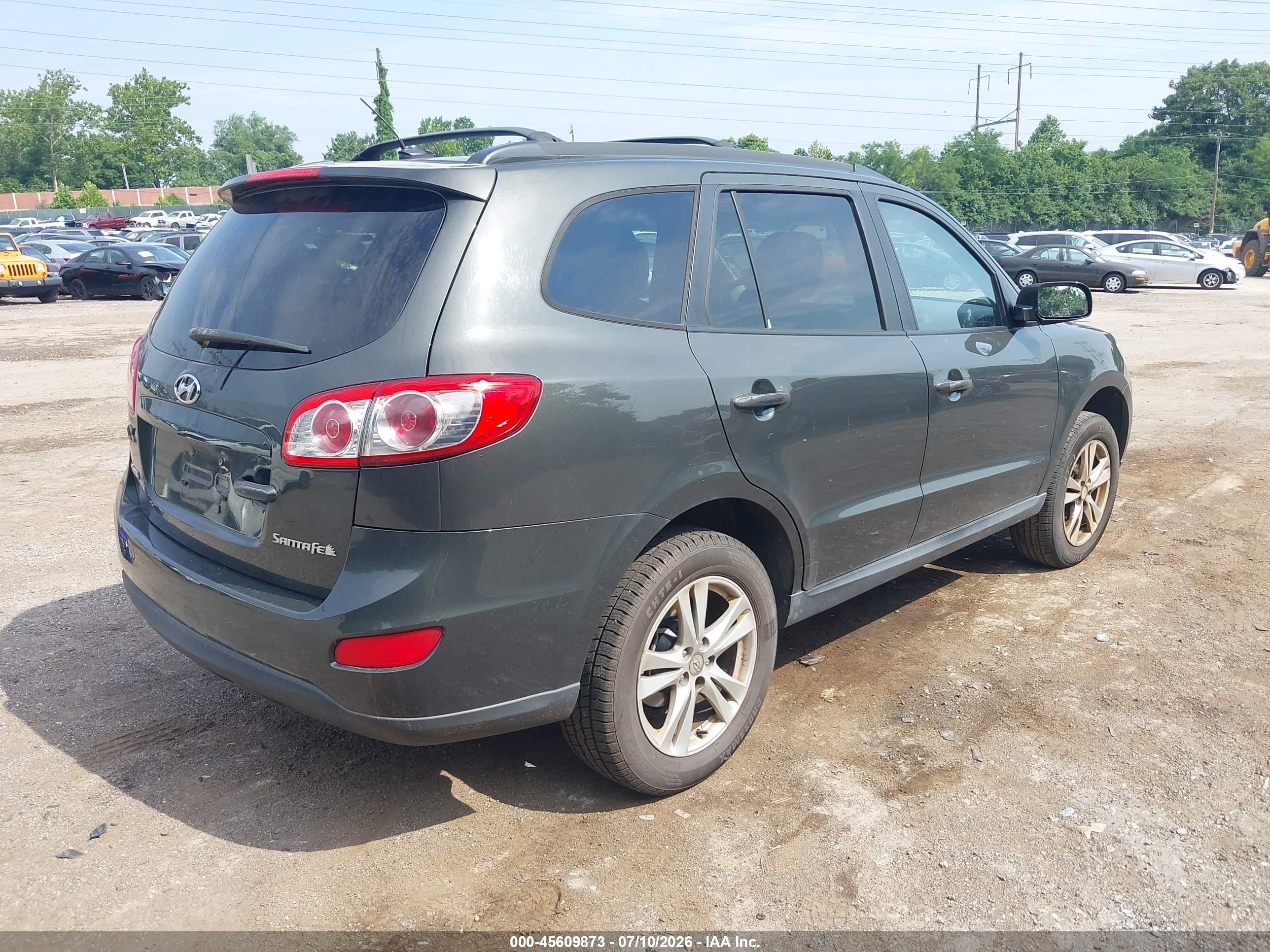 2010 Hyundai Santa Fe Se Gray vin: 5NMSH4AG4AH346316