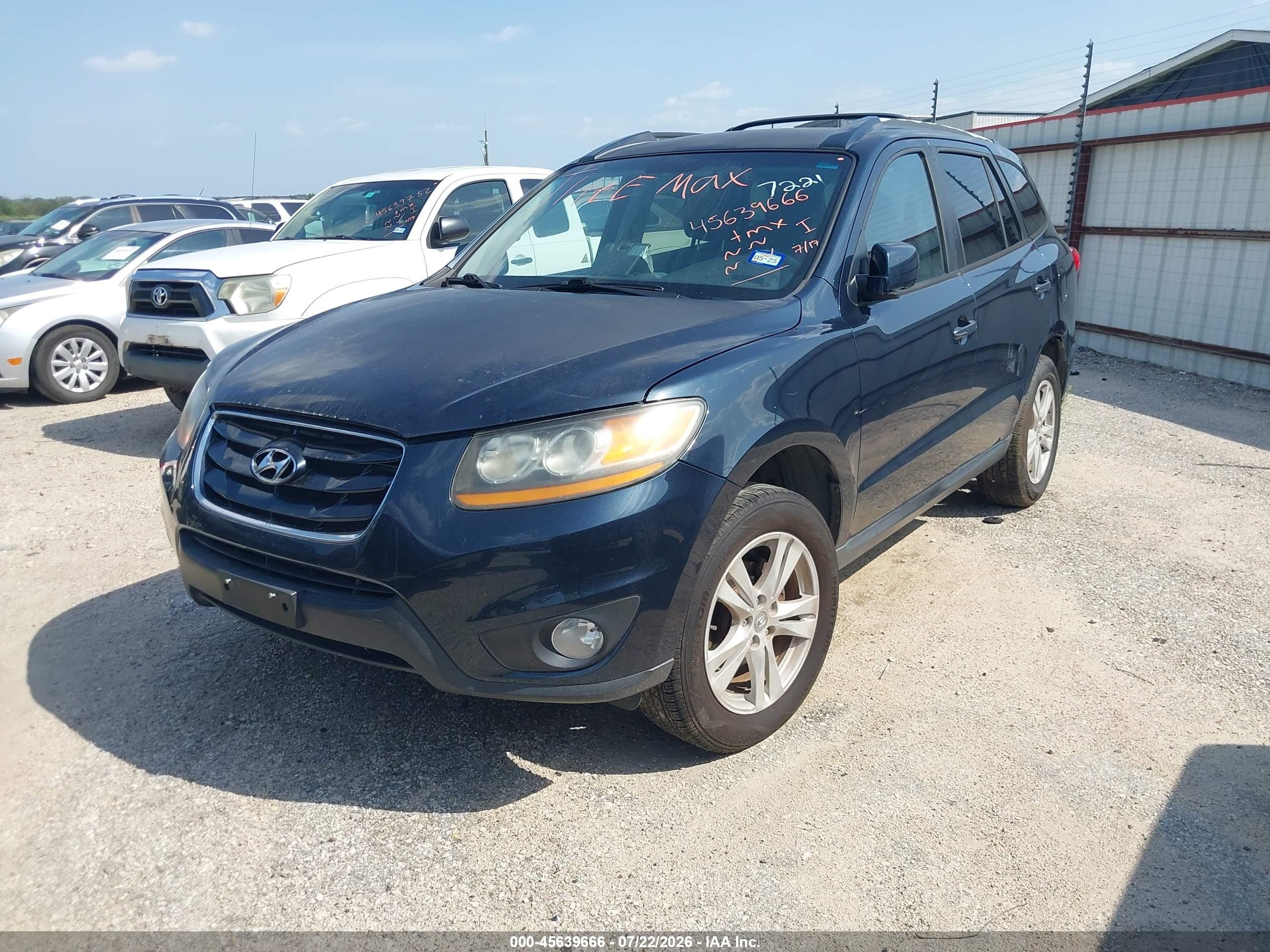 2010 Hyundai Santa Fe Se Gray vin: 5NMSH4AG4AH357221
