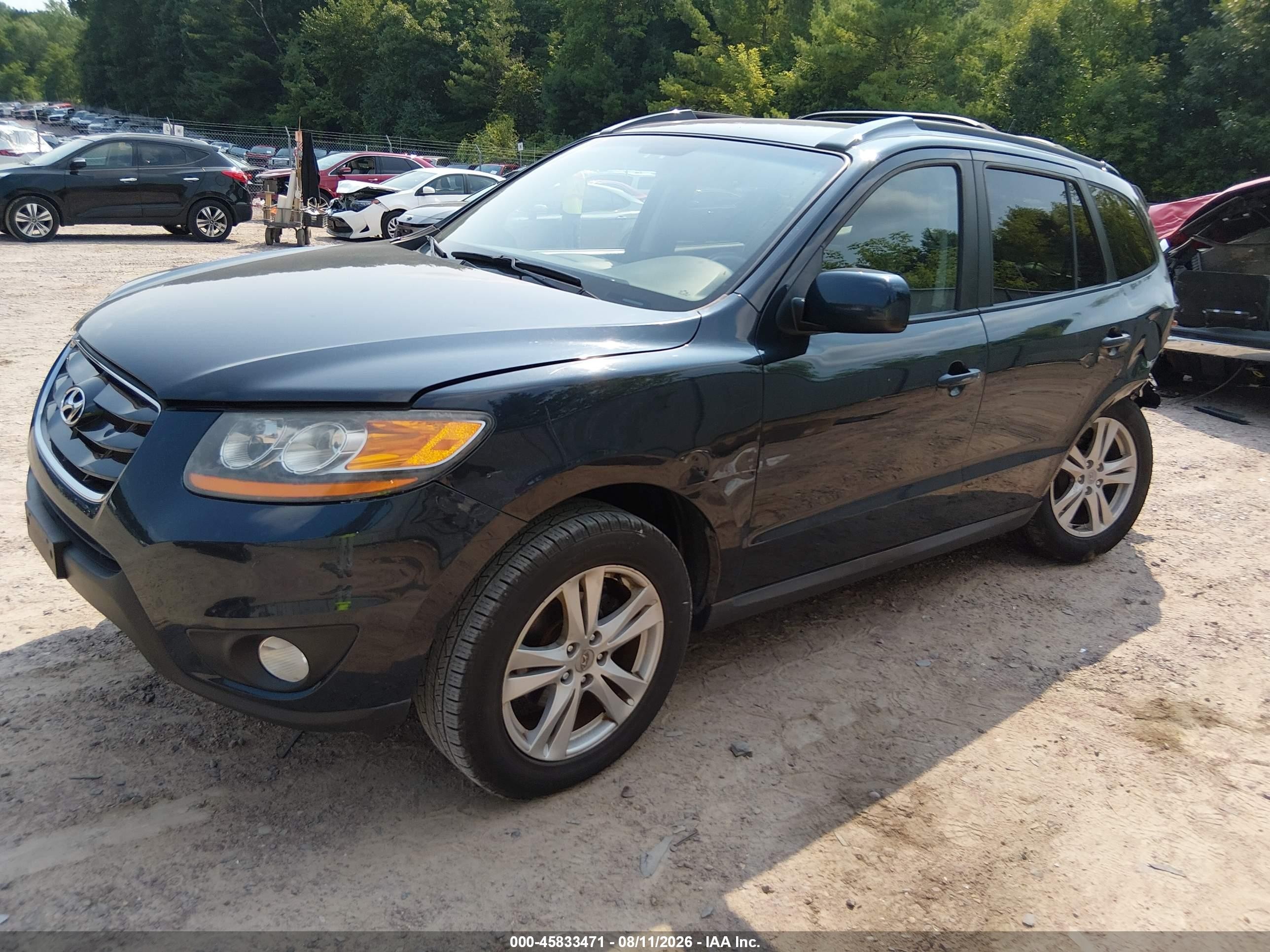 2010 Hyundai Santa Fe Se Синий vin: 5NMSH4AG4AH397637
