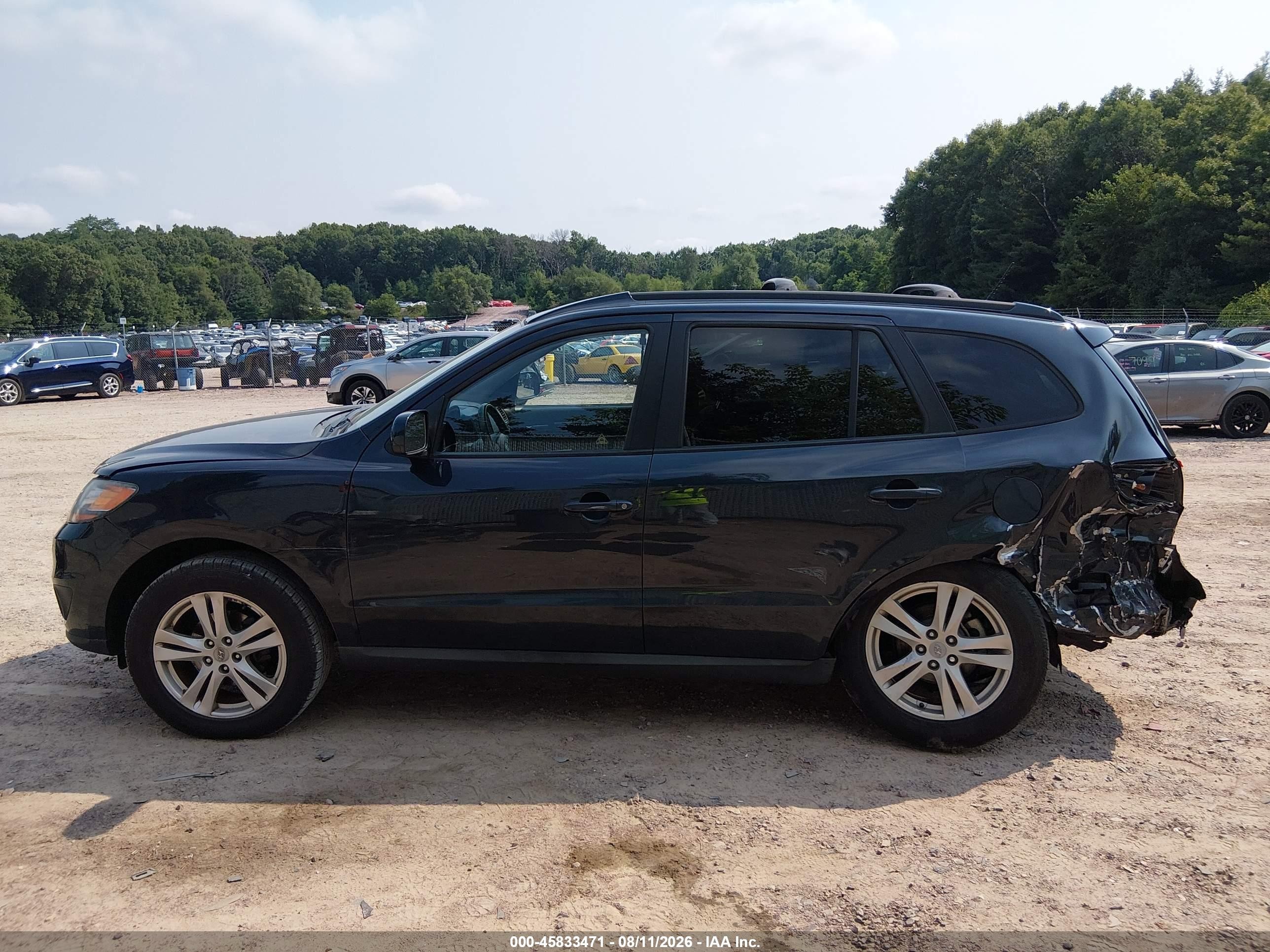 2010 Hyundai Santa Fe Se Синий vin: 5NMSH4AG4AH397637
