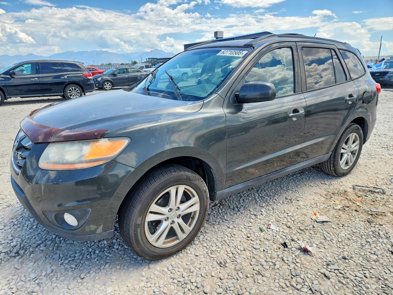 2010 Hyundai Santa Fe Se Gray vin: 5NMSH4AG5AH342209