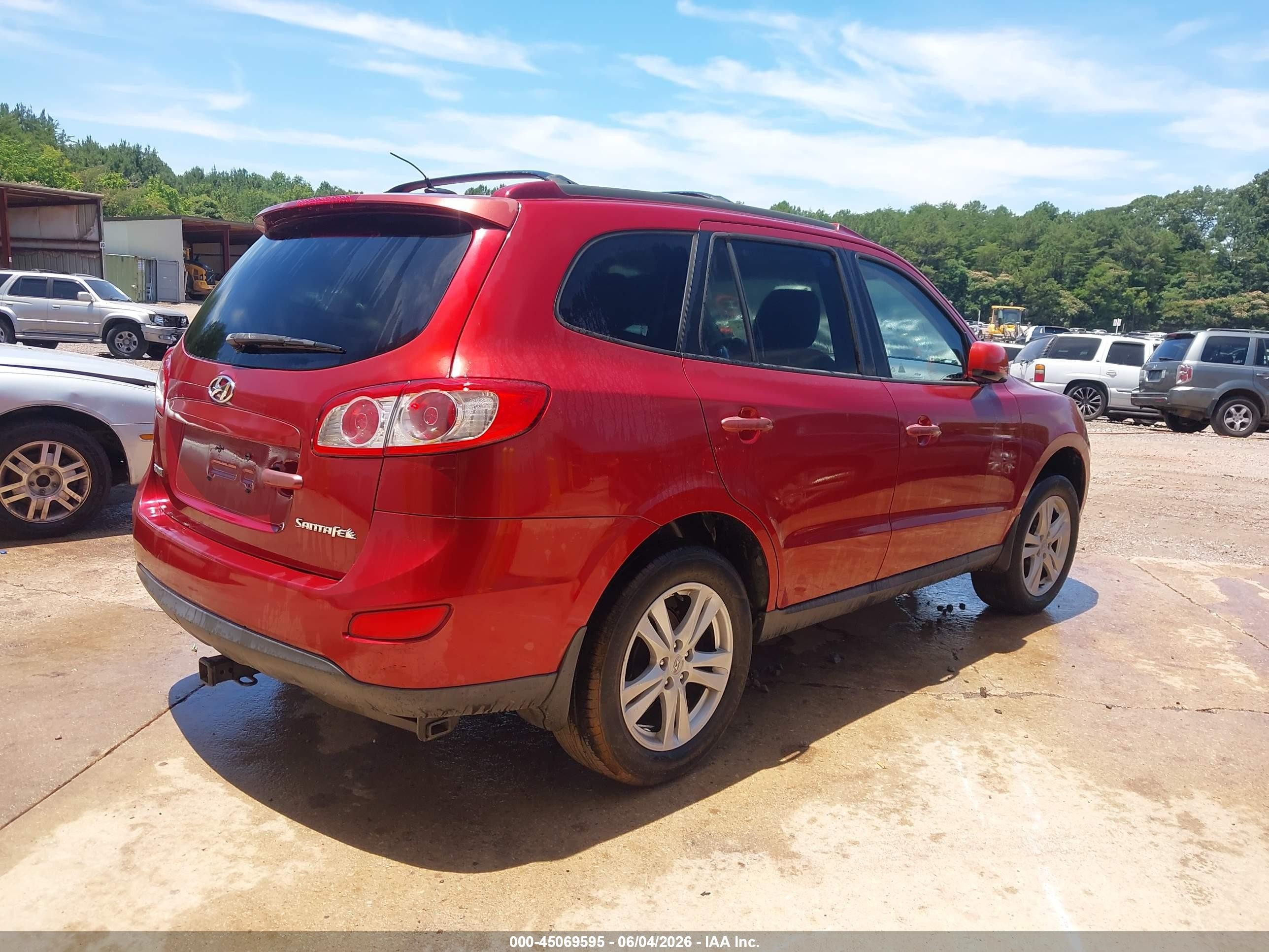2010 Hyundai Santa Fe Se Темно-бордовый vin: 5NMSH4AG5AH397579