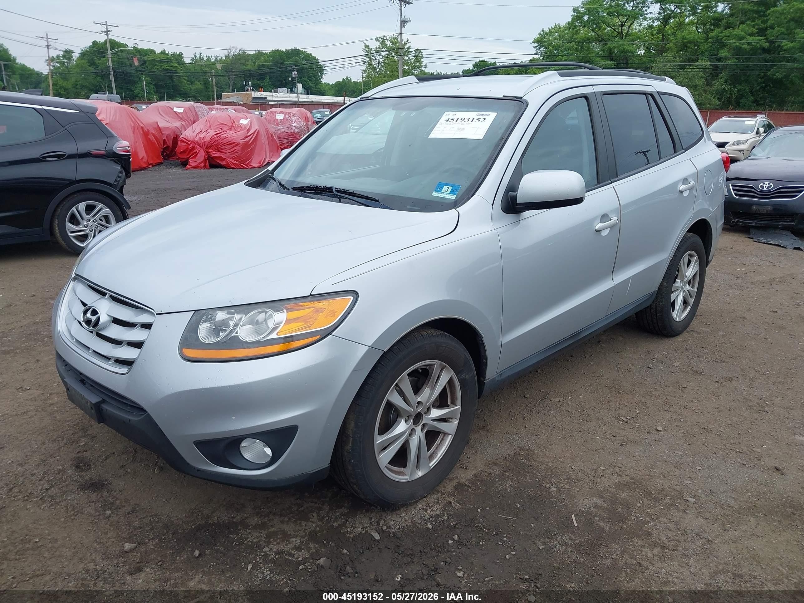 2010 Hyundai Santa Fe Se Серебряный vin: 5NMSH4AG6AH345247
