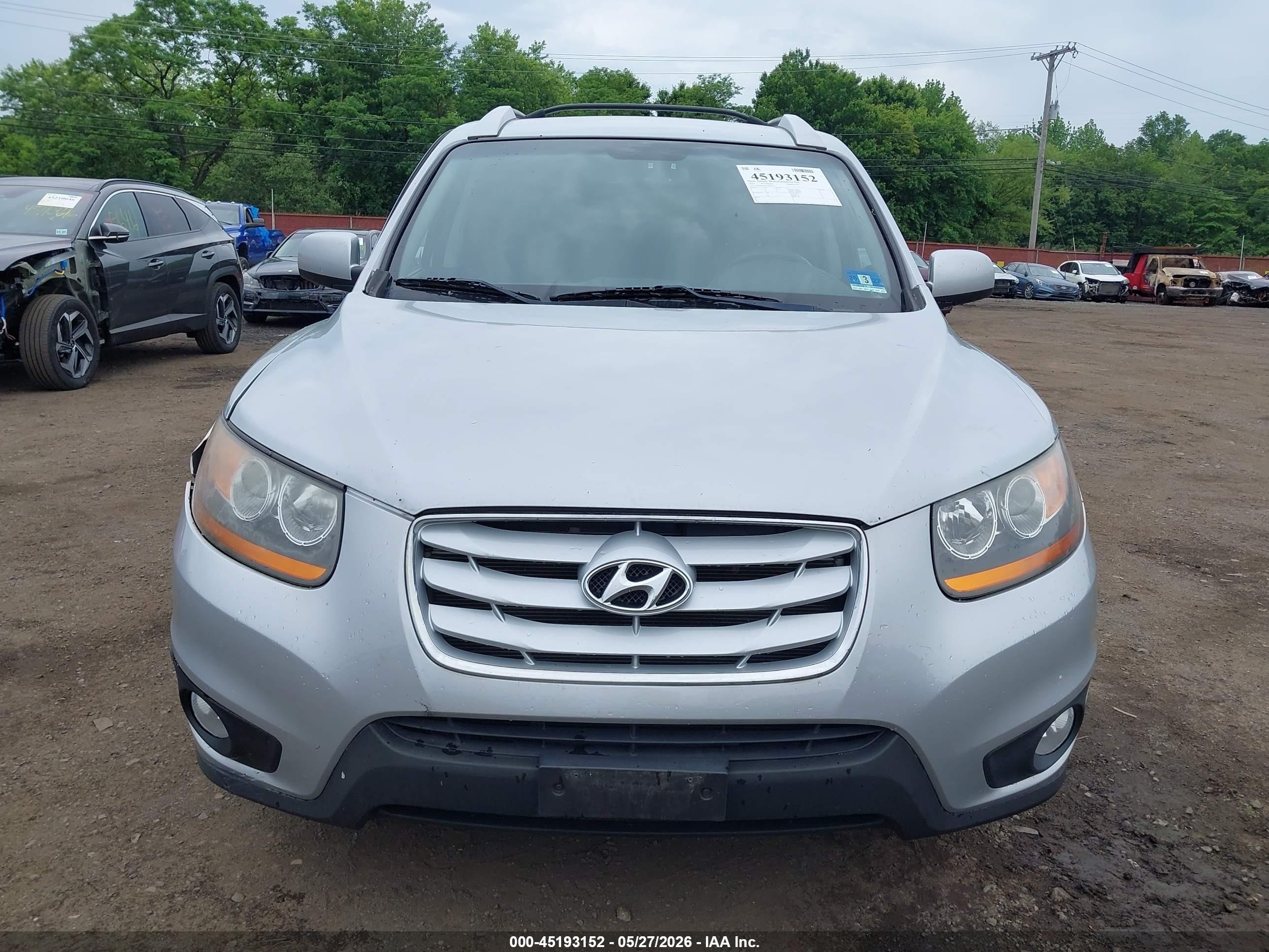 2010 Hyundai Santa Fe Se Серебряный vin: 5NMSH4AG6AH345247