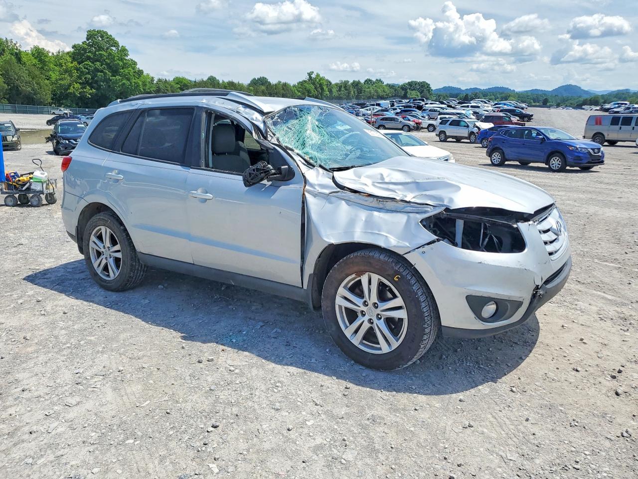 2010 Hyundai Santa Fe Se Серебряный vin: 5NMSH4AG6AH358421