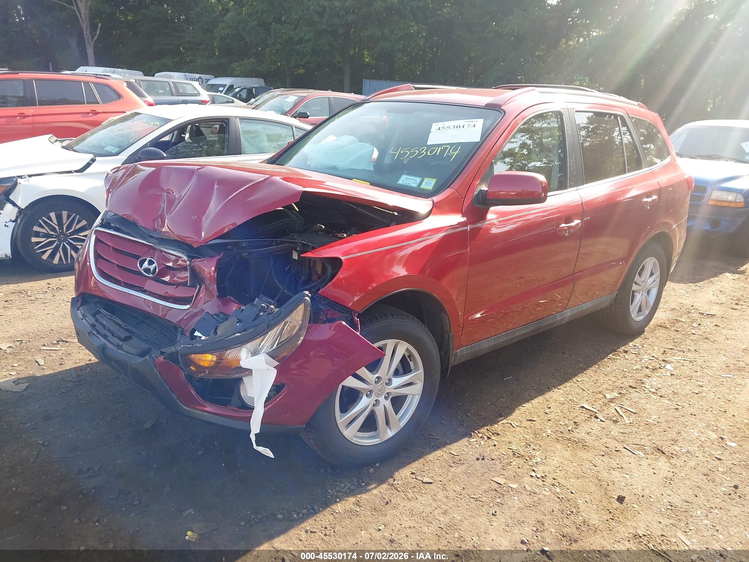 2010 Hyundai Santa Fe Se Red vin: 5NMSH4AG6AH361108