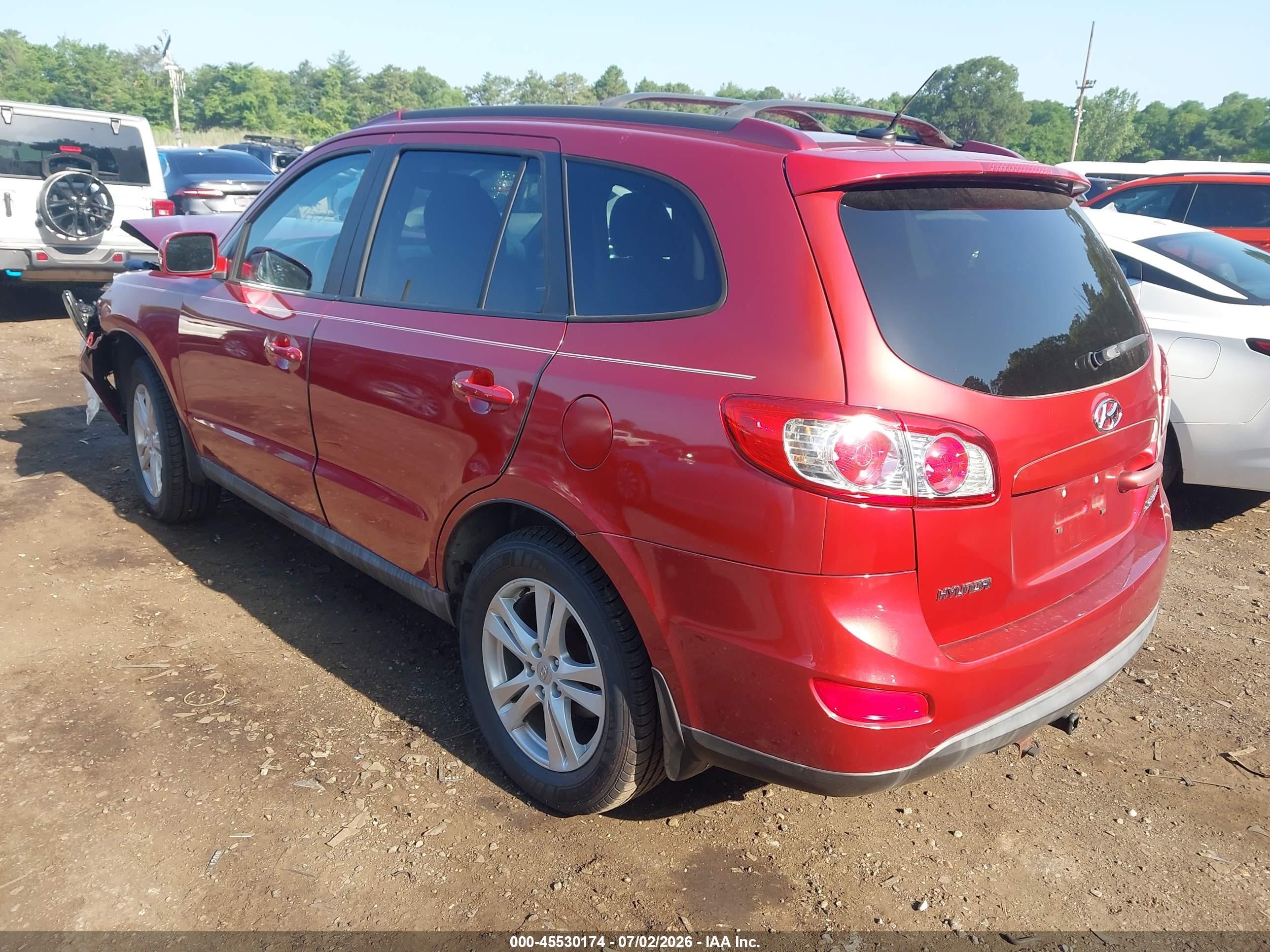 2010 Hyundai Santa Fe Se Red vin: 5NMSH4AG6AH361108