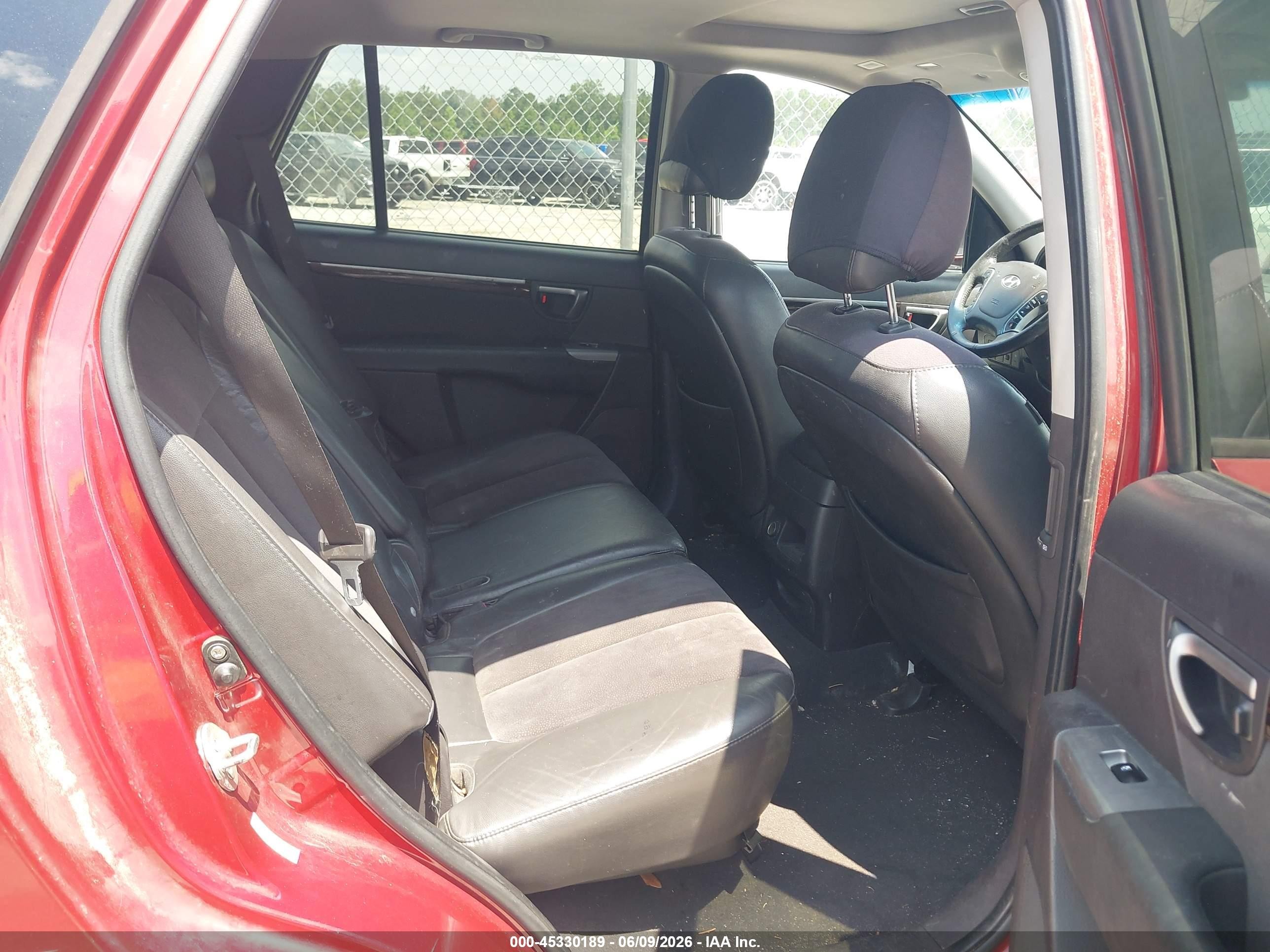 2010 Hyundai Santa Fe Se Red vin: 5NMSH4AG6AH380564