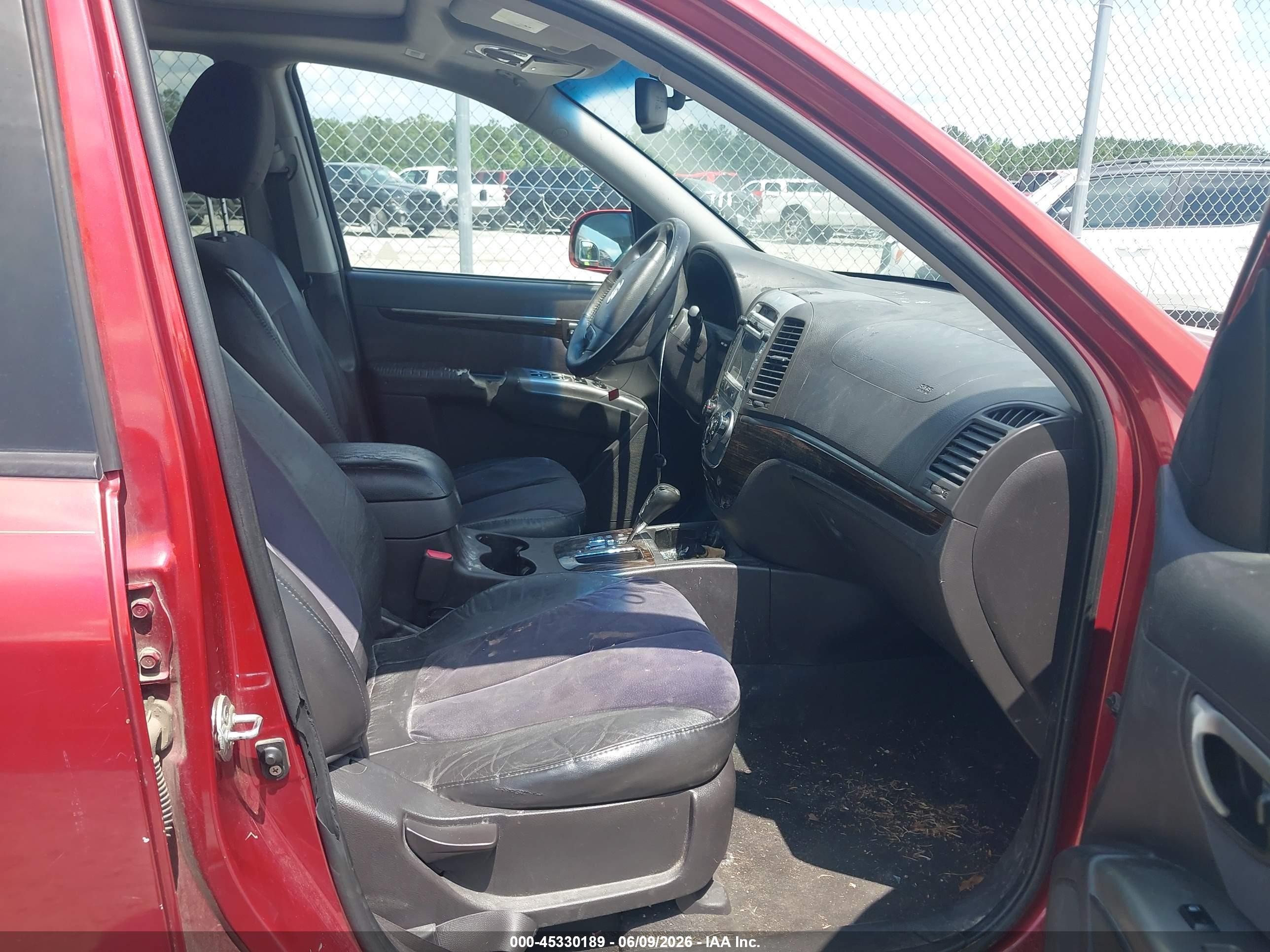 2010 Hyundai Santa Fe Se Red vin: 5NMSH4AG6AH380564